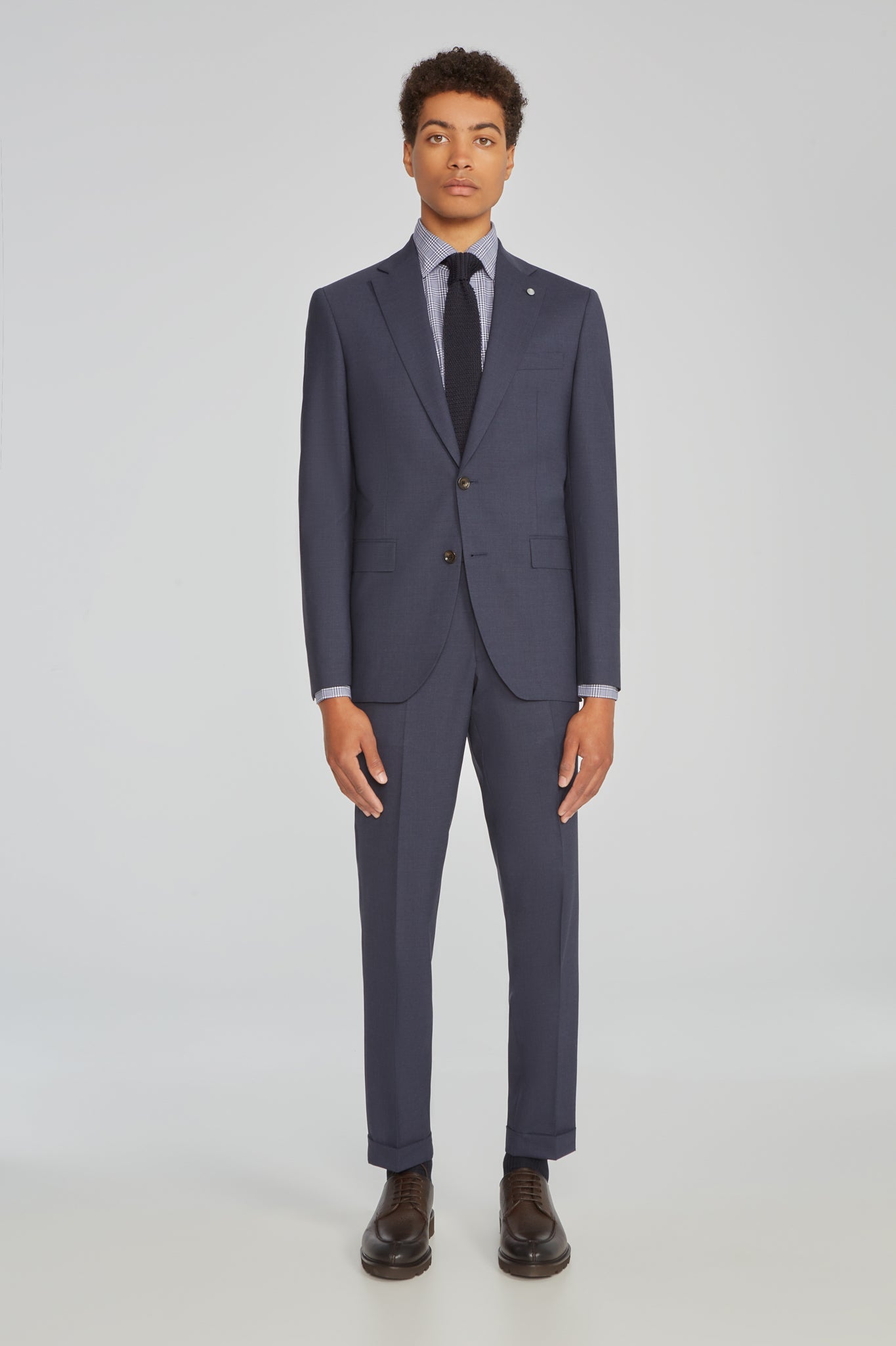 Alt view 1 Dean Solid Wool Stretch Suit in Blue