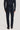Navy corduroy tailored trousers with side tabs and adjustable waist fastening, rear view.