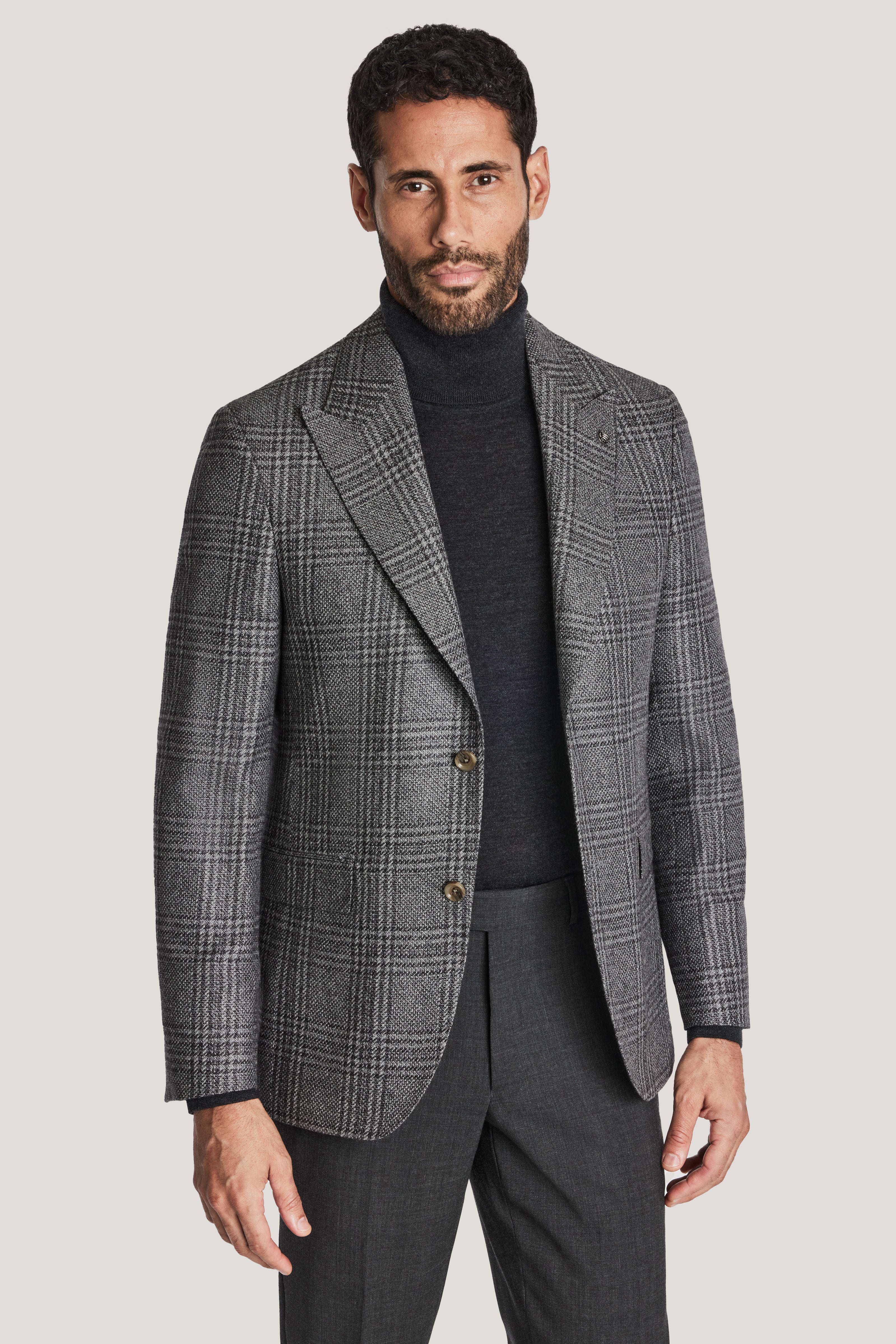 Vue alternative Grey Plaid Blazer