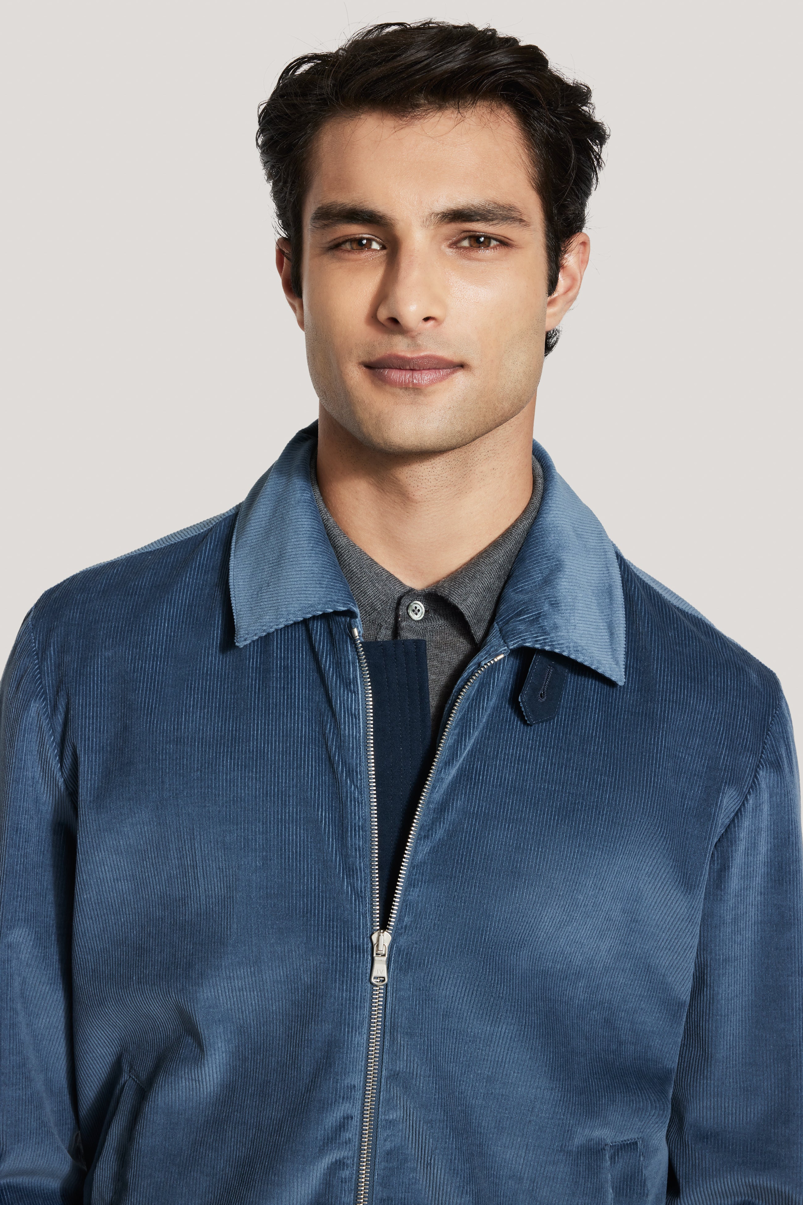 Alt view 1 Vintage Blue Bomber Jacket