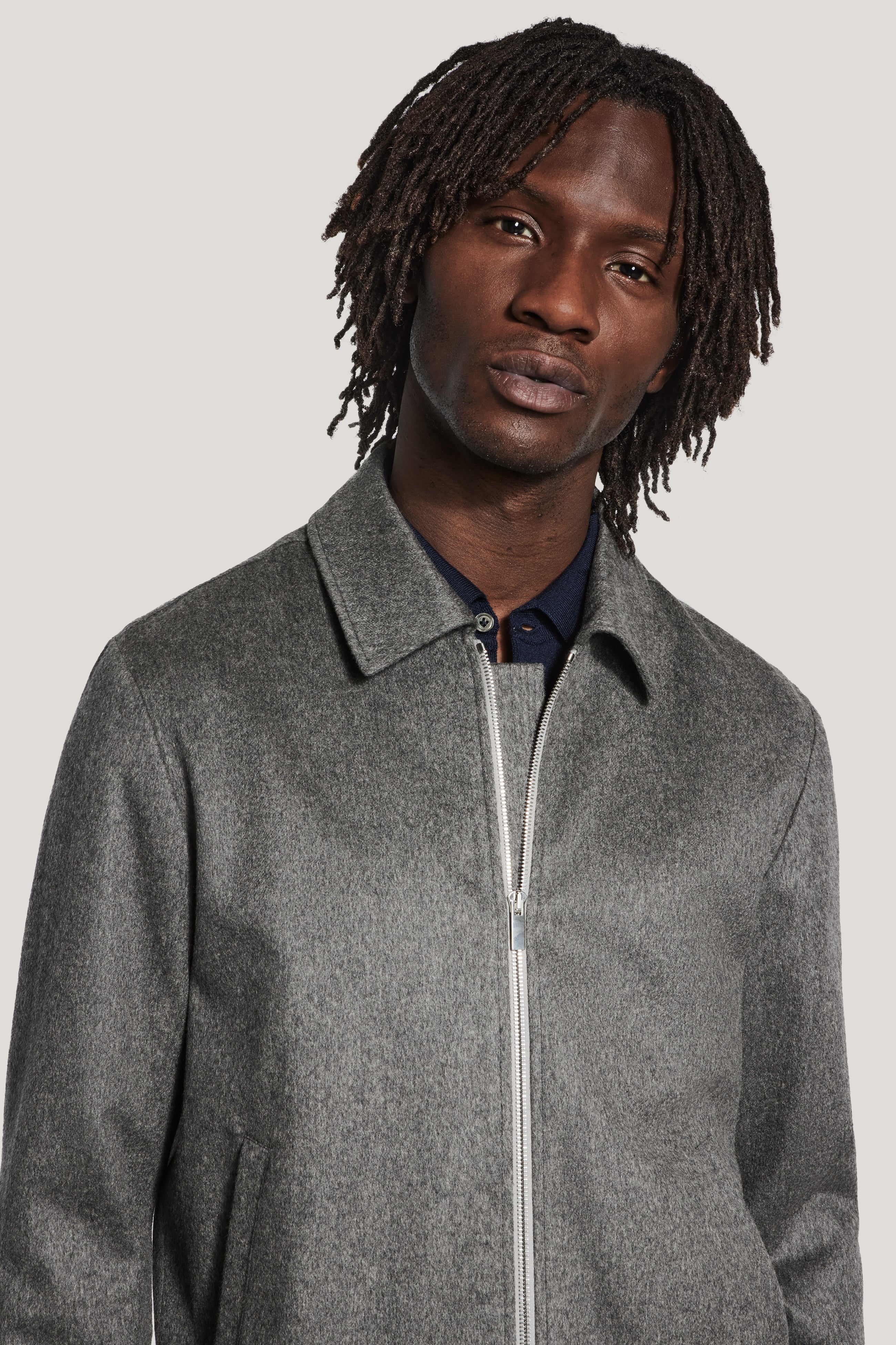 Alt view 1 Mid Grey Harrington Jacket