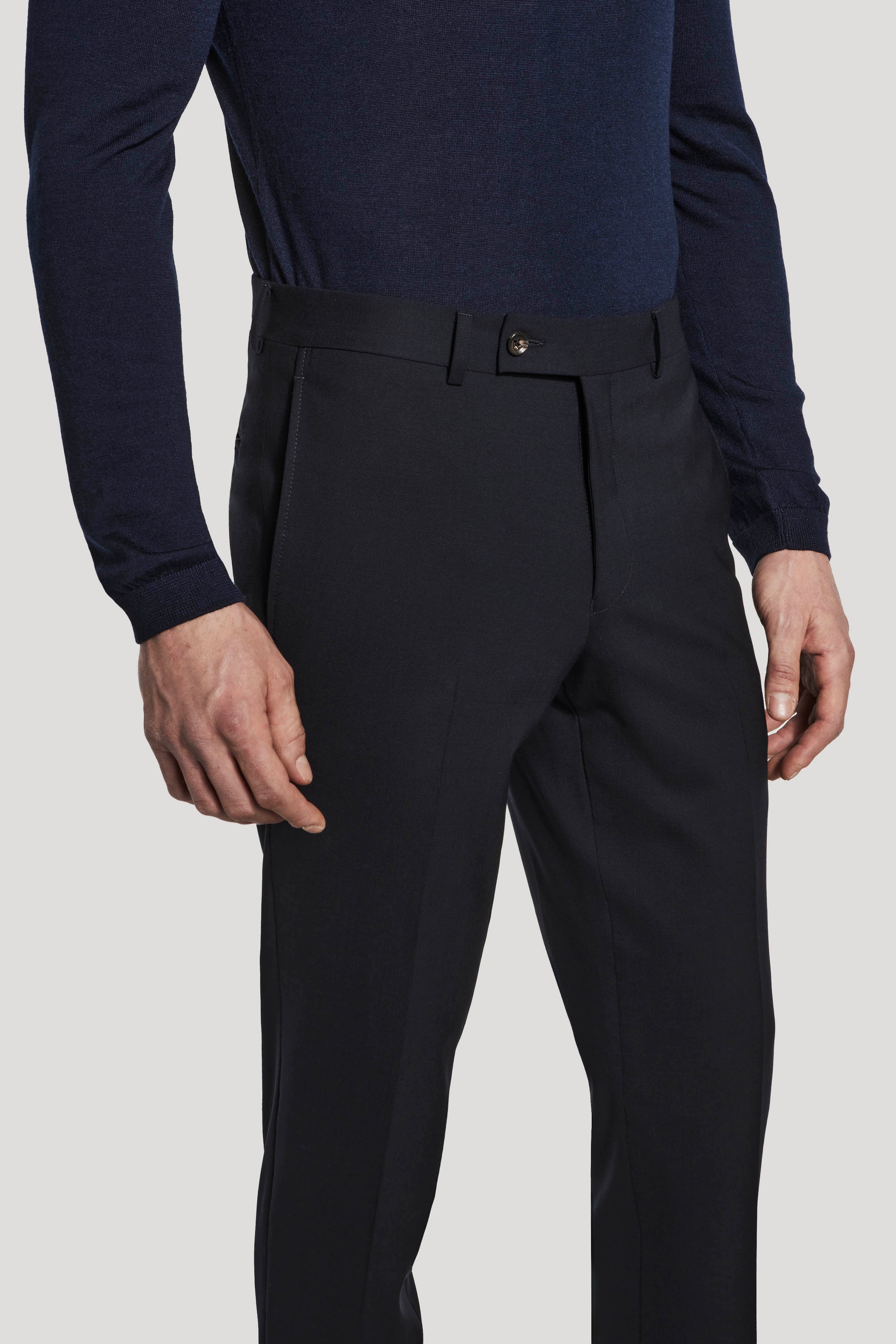 Alt view 1 Navy Stretch Trouser