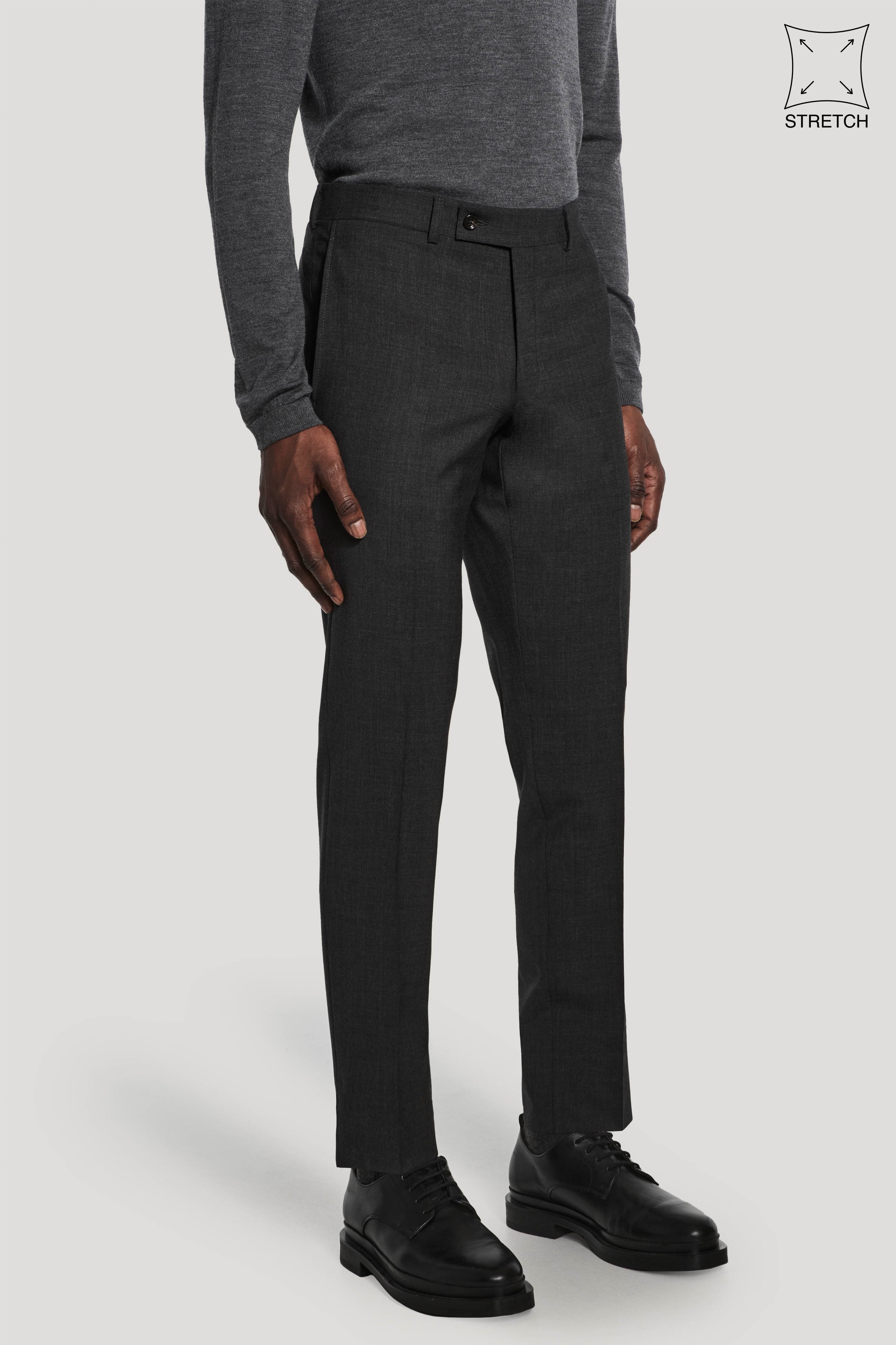 Alt view Charcoal Stretch Trouser