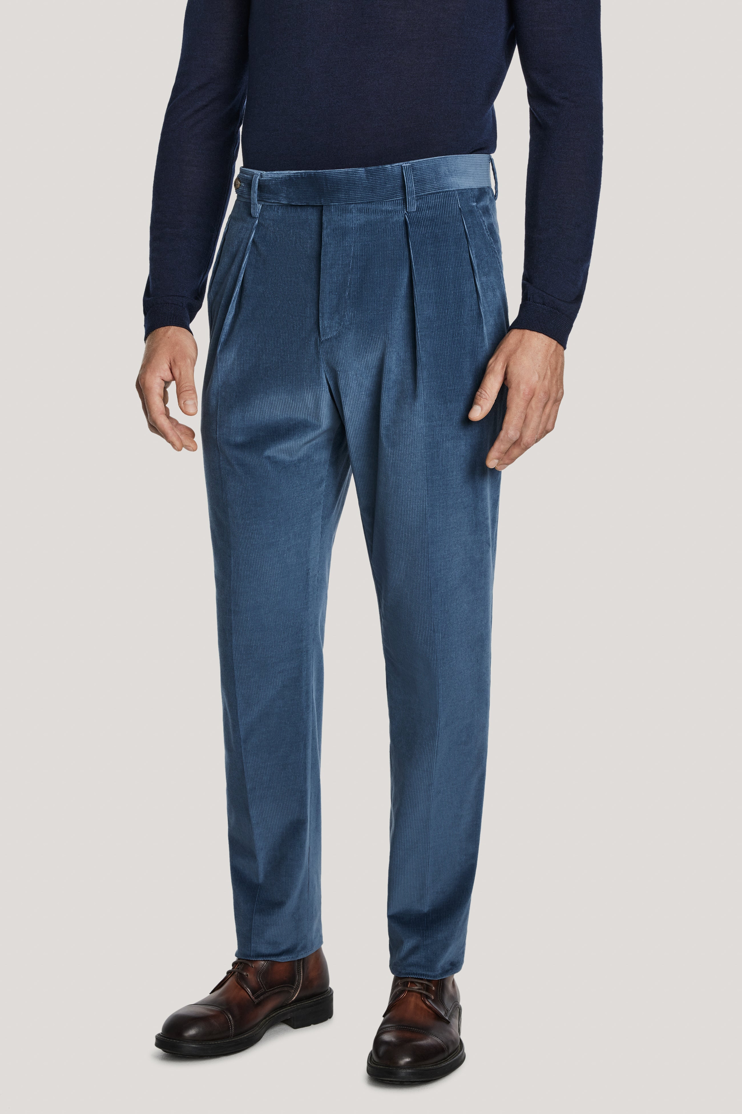 Alt view Vintage Blue Corduroy Trousers