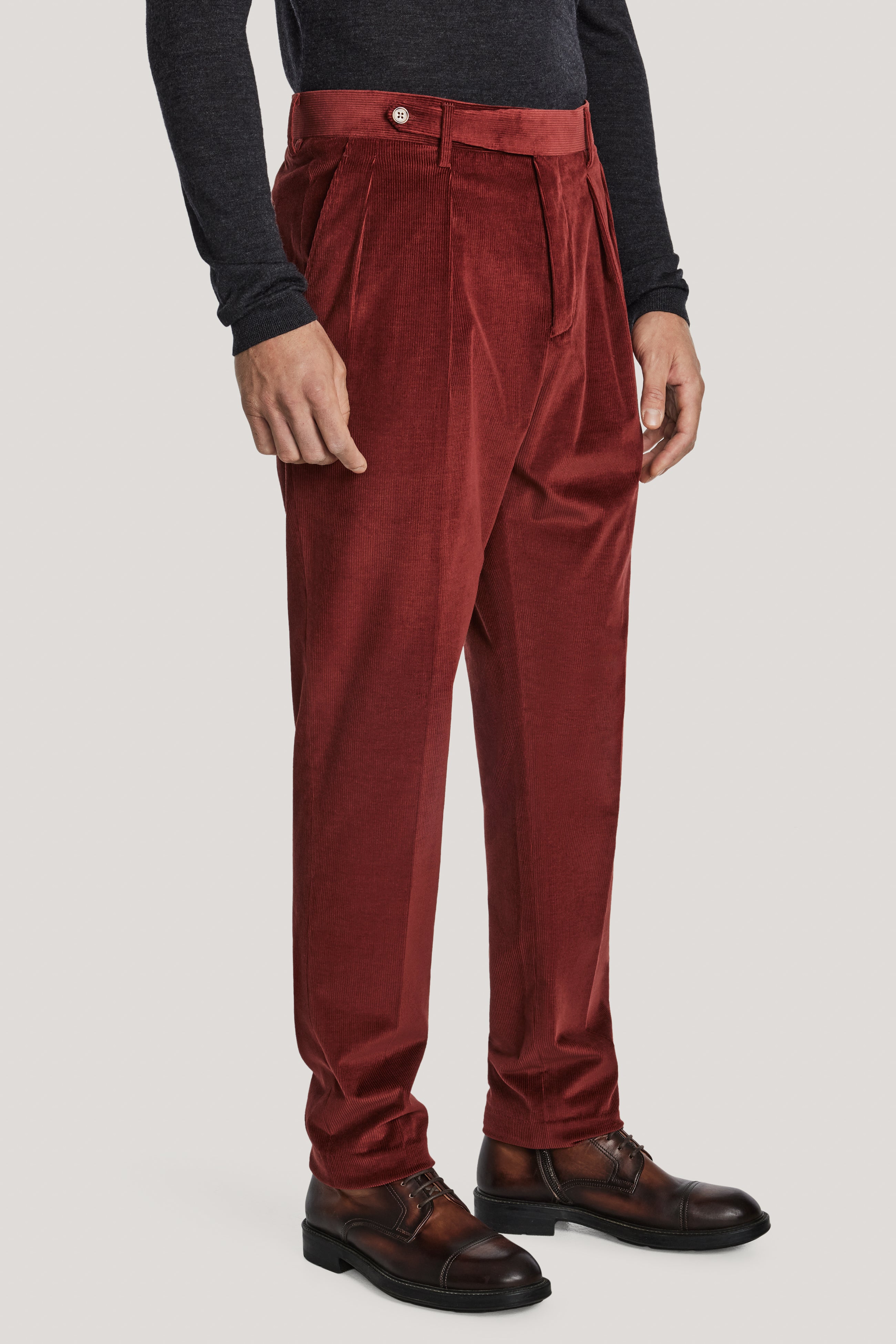 Alt view Maroon Corduroy Trousers
