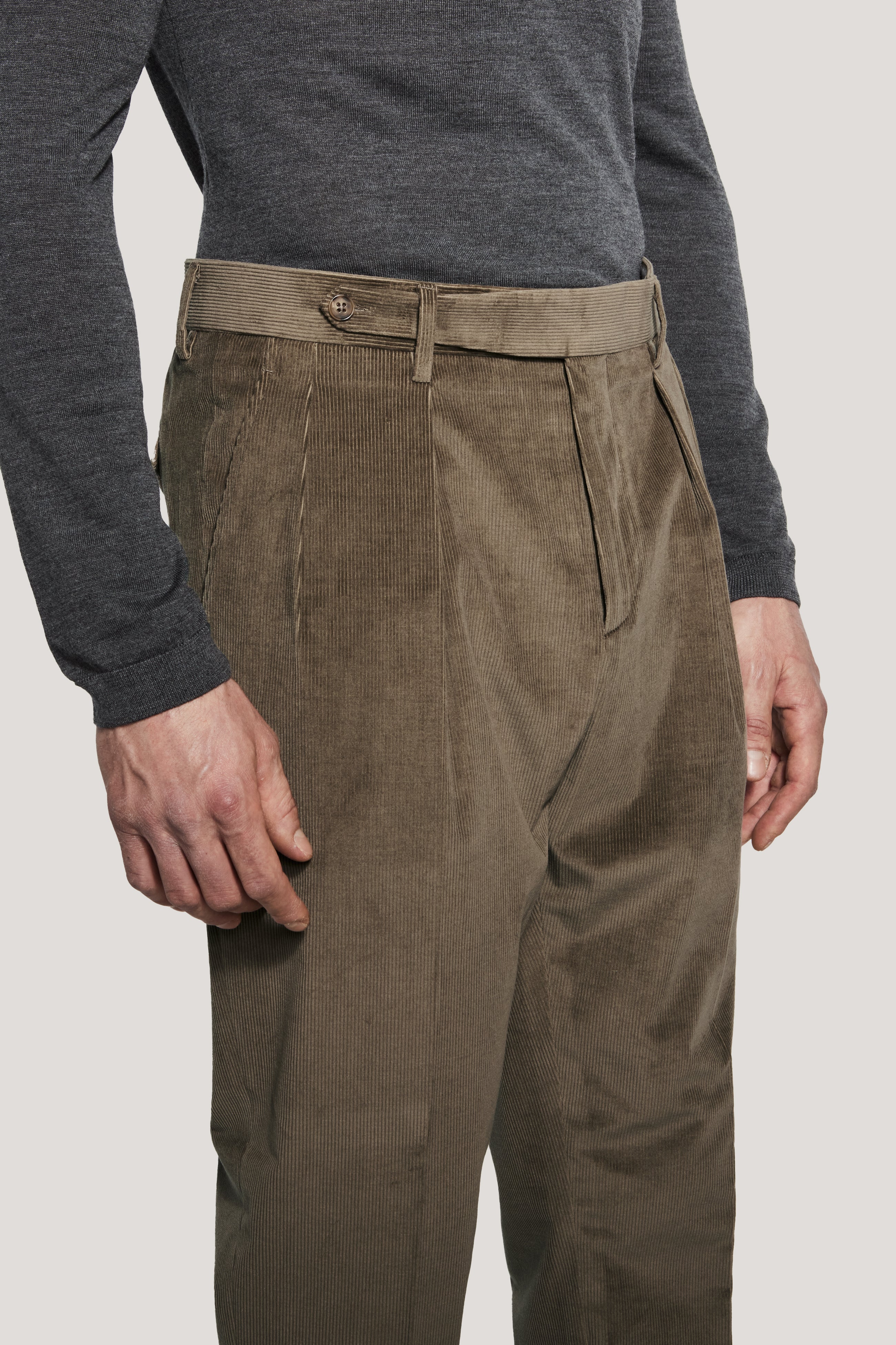 Alt view 1 Sage Corduroy Trousers