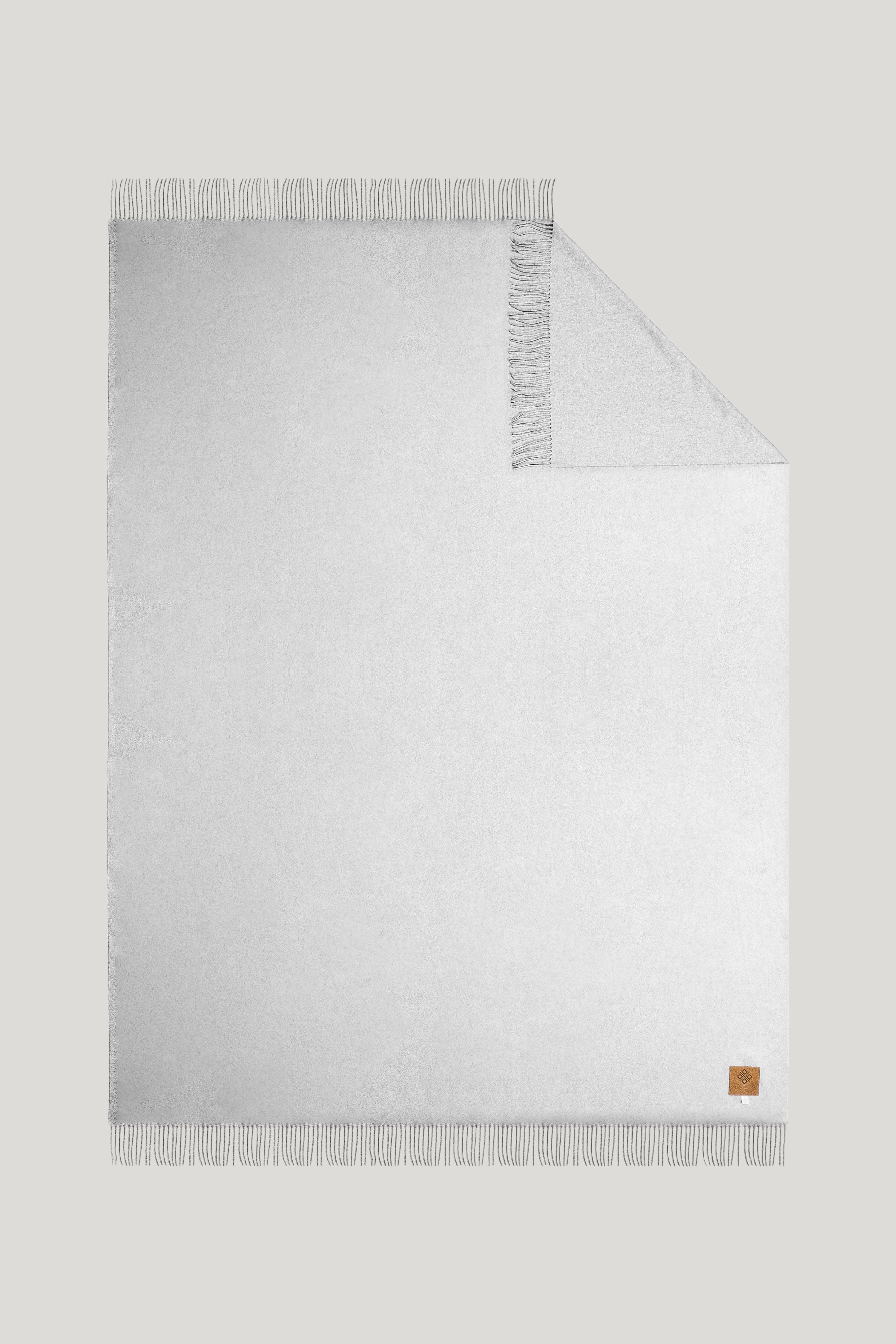 Alt view Grey Solid Throw