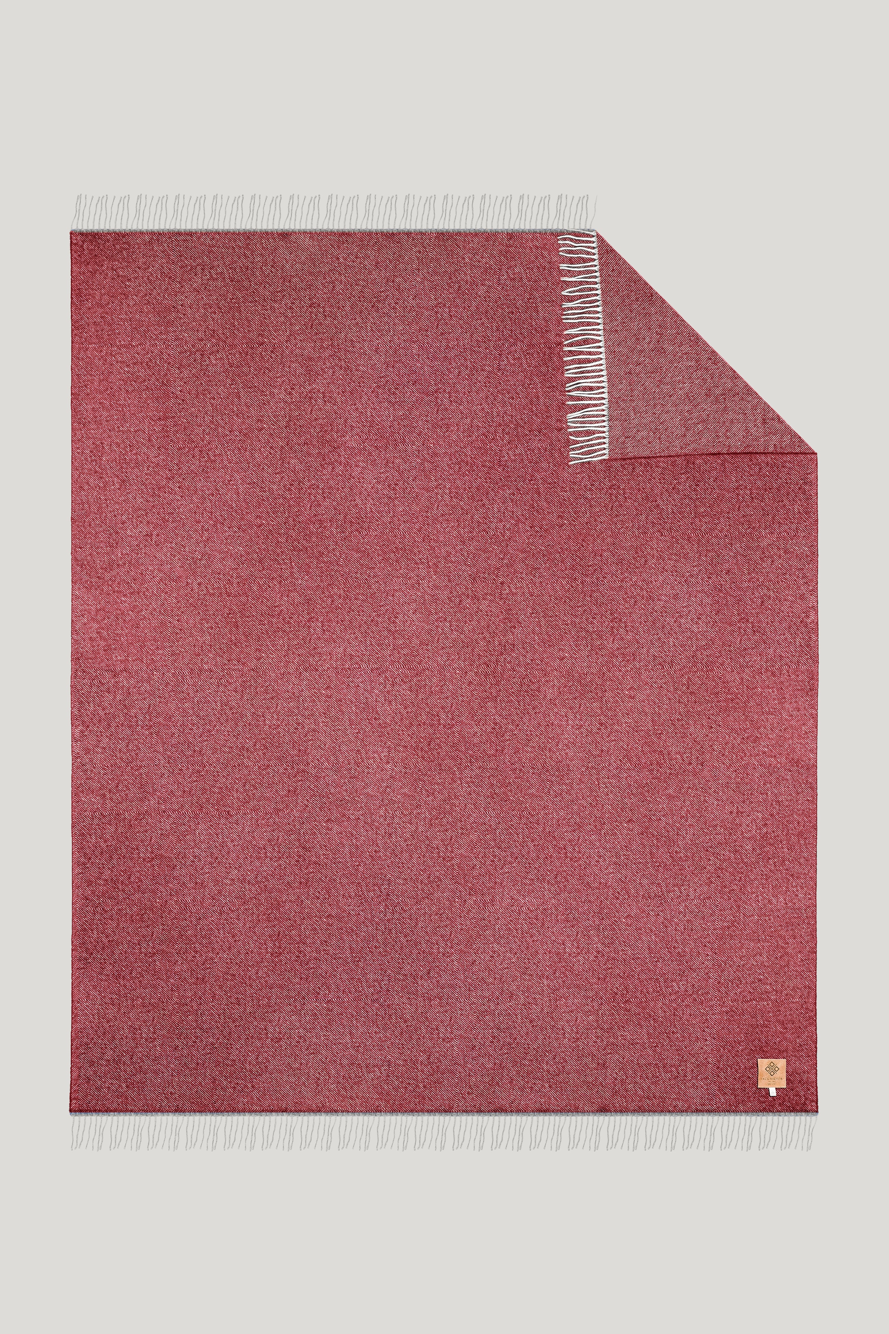 Alt view Burgundy Twill Throw