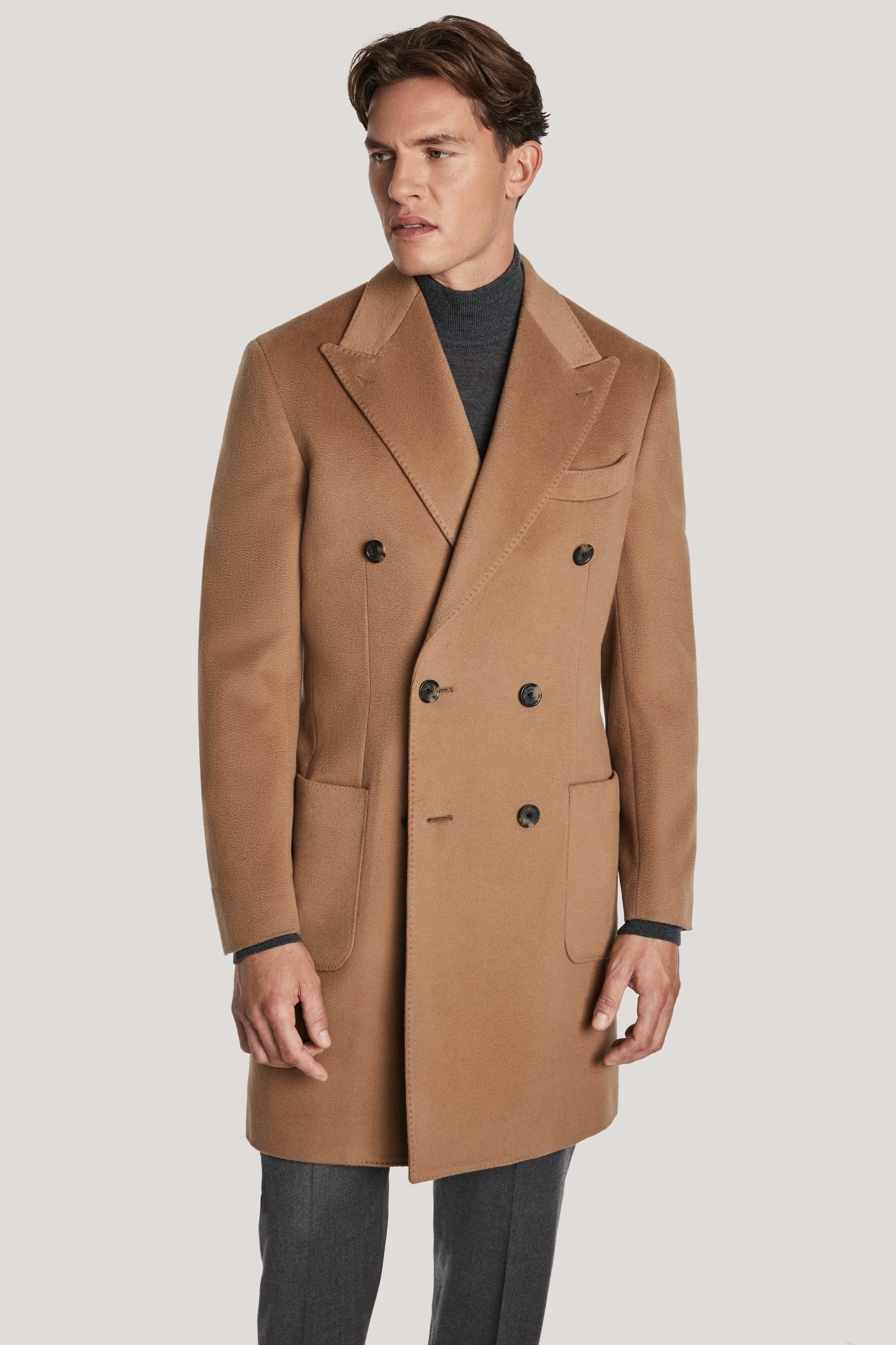 Alt view Camel Double Breasted Coat