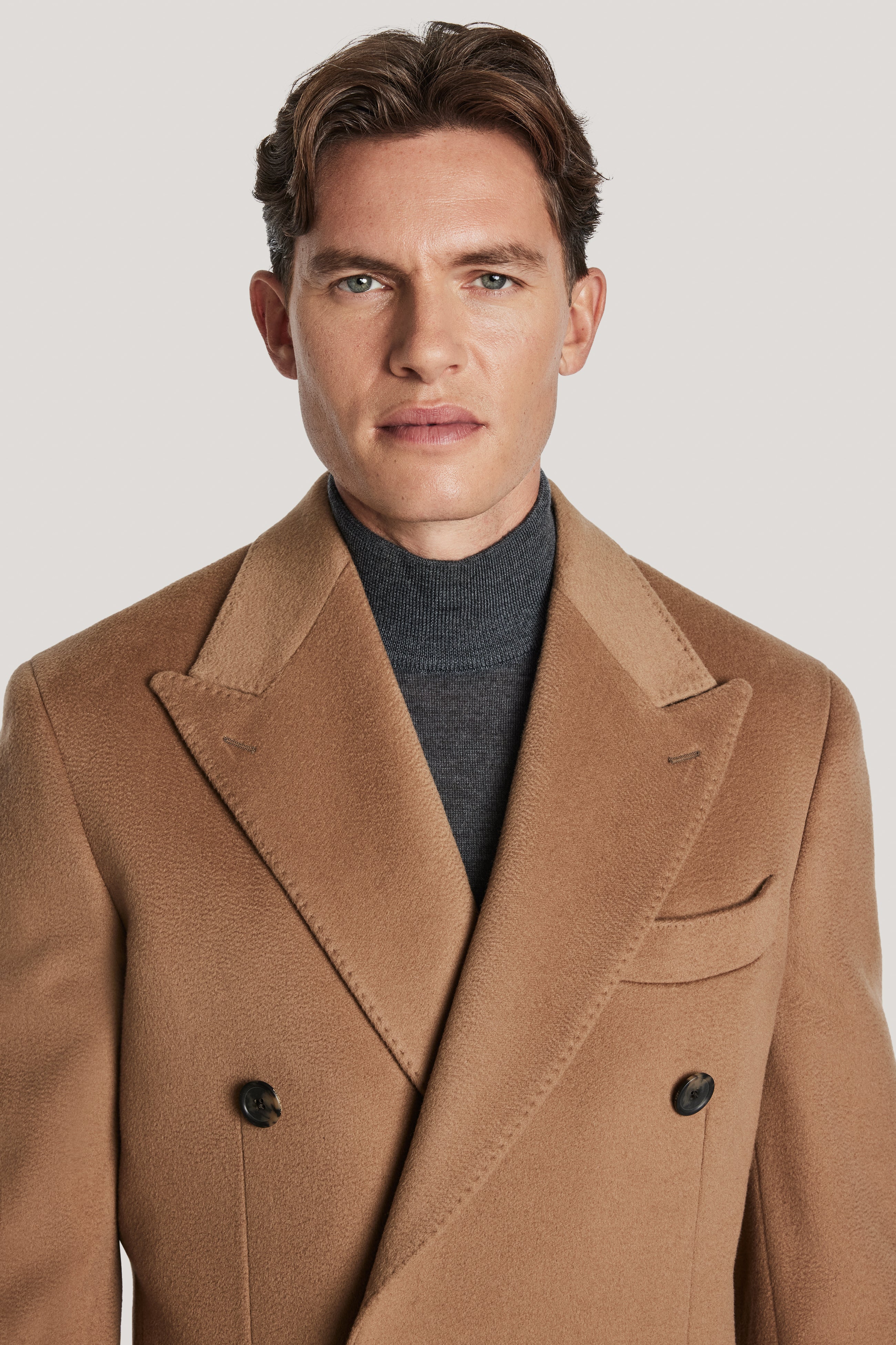 Alt view 1 Camel Double Breasted Coat