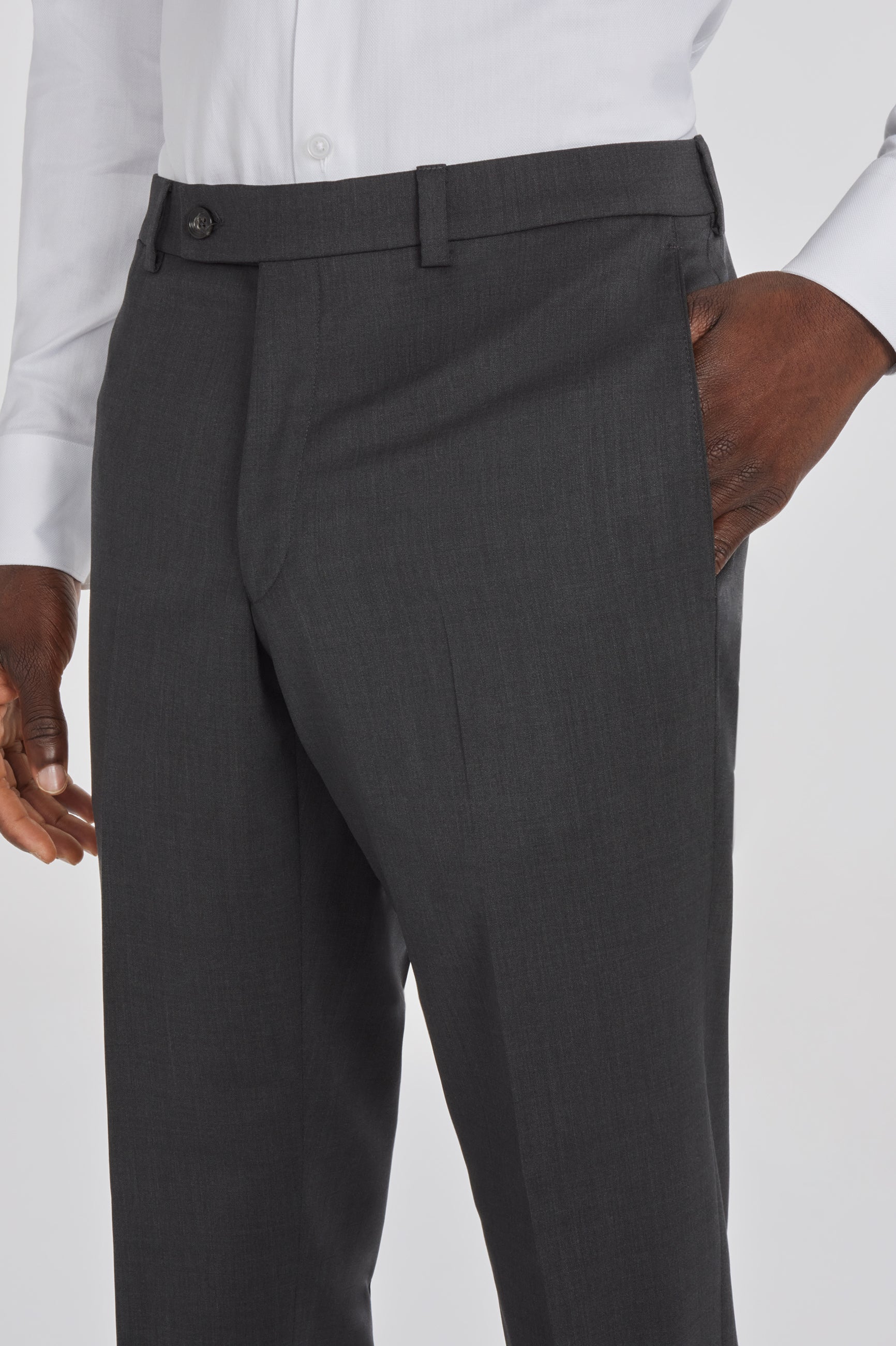 Alt view 1 Payne Solid Wool Suit Separate Trouser in Charcoal