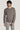Alt view Taupe Cable Knit Crew Neck