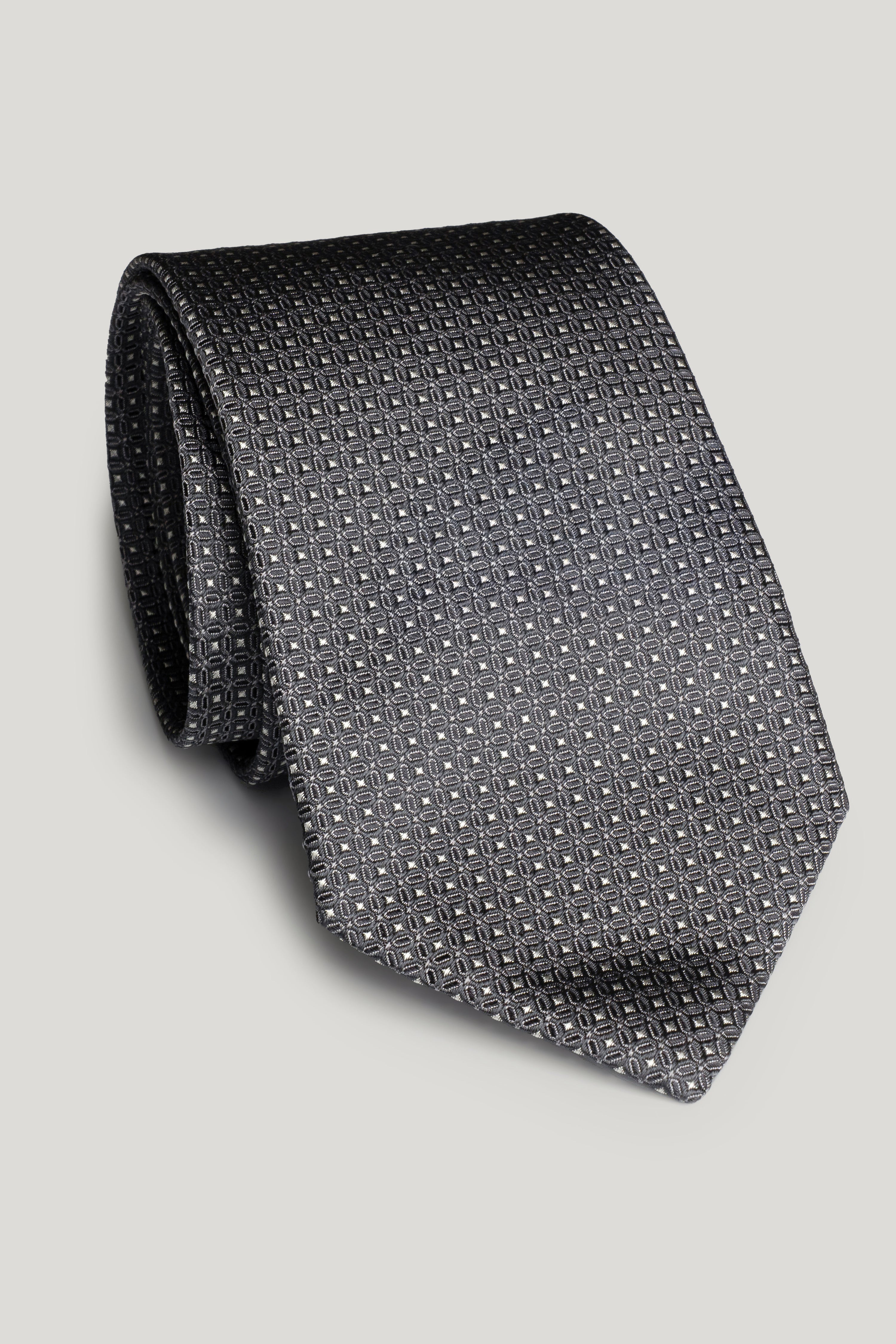 Alt view Grey Geoprint Woven Tie