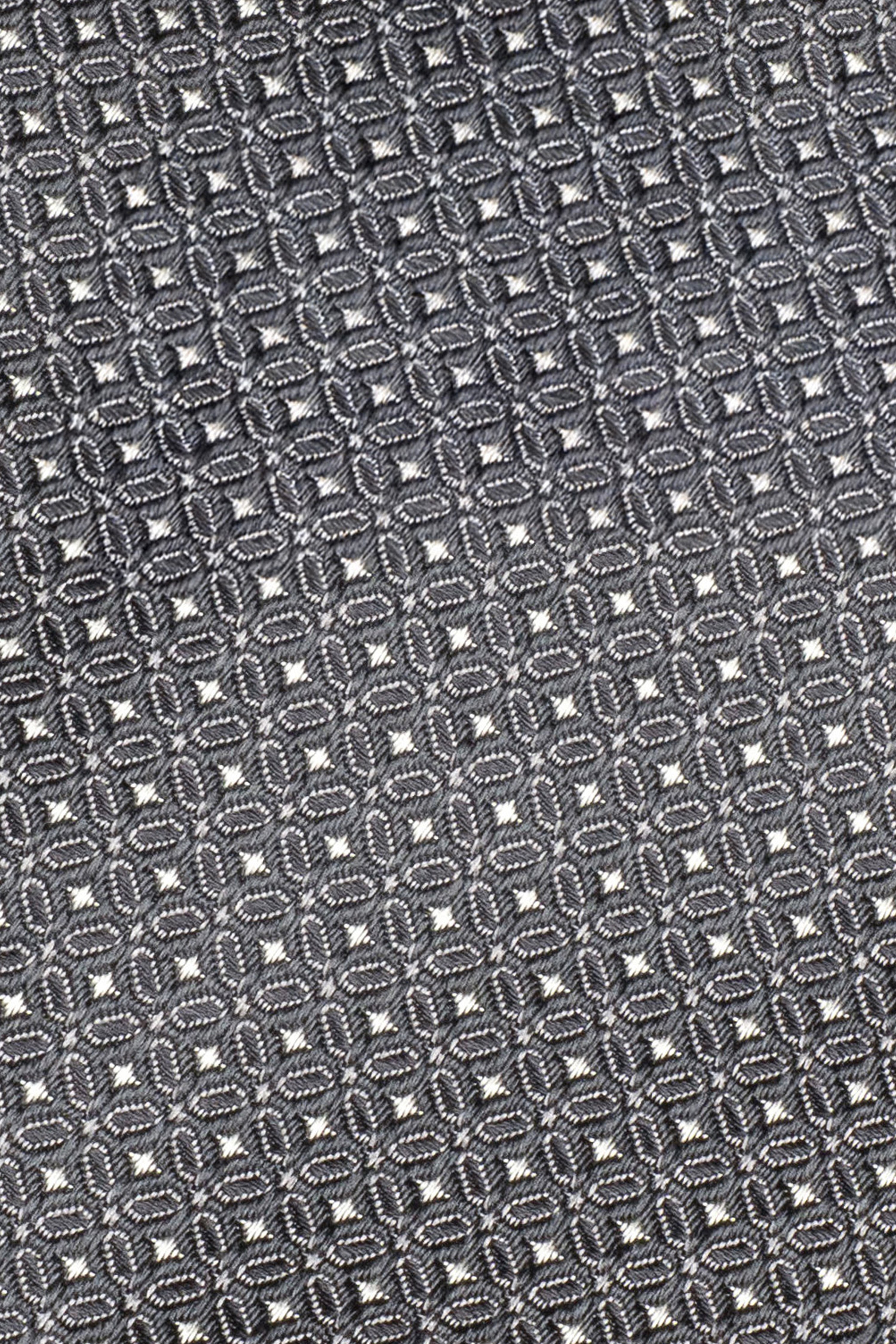 Alt view 1 Grey Geoprint Woven Tie