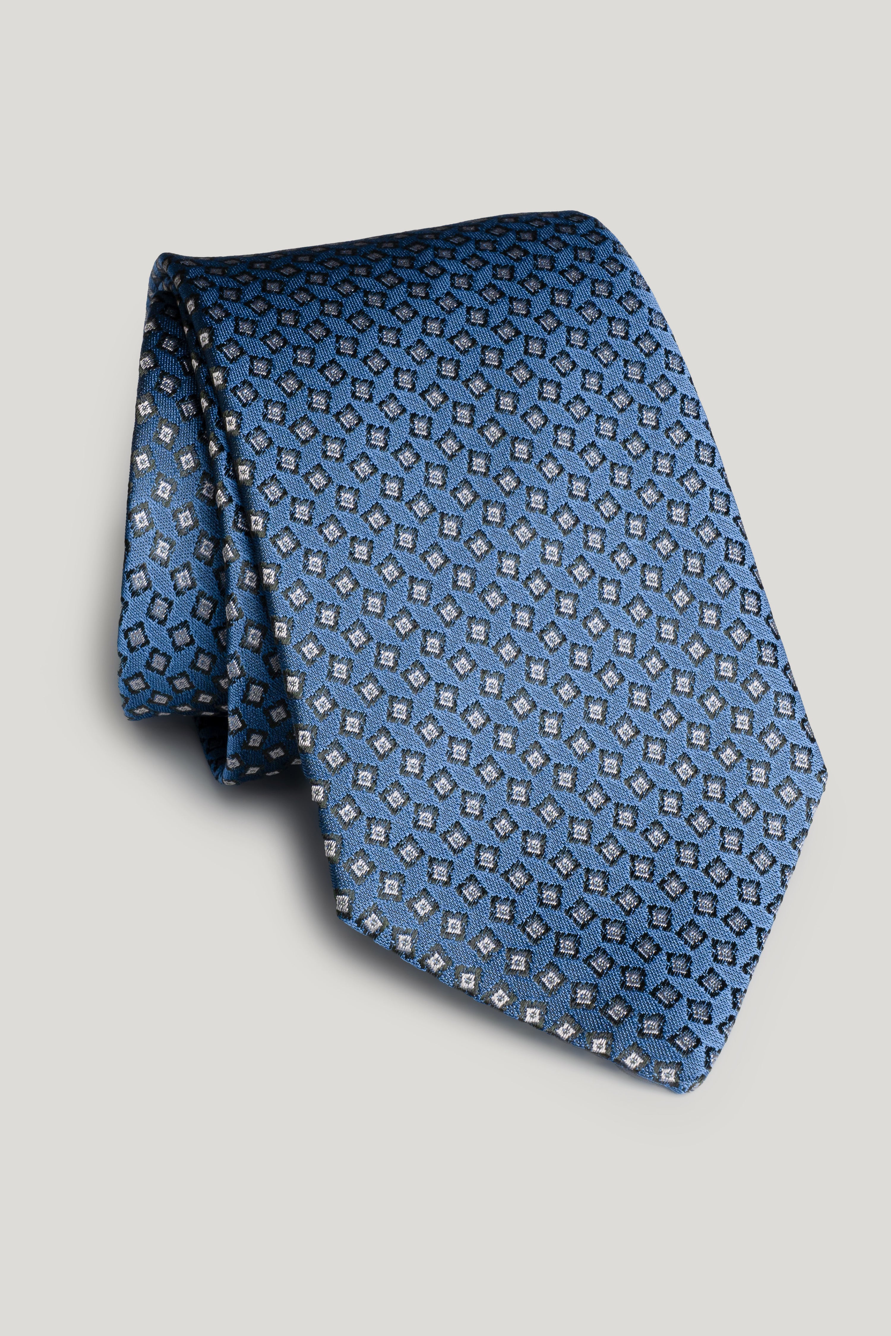 Alt view Blue Geoprint Woven Tie