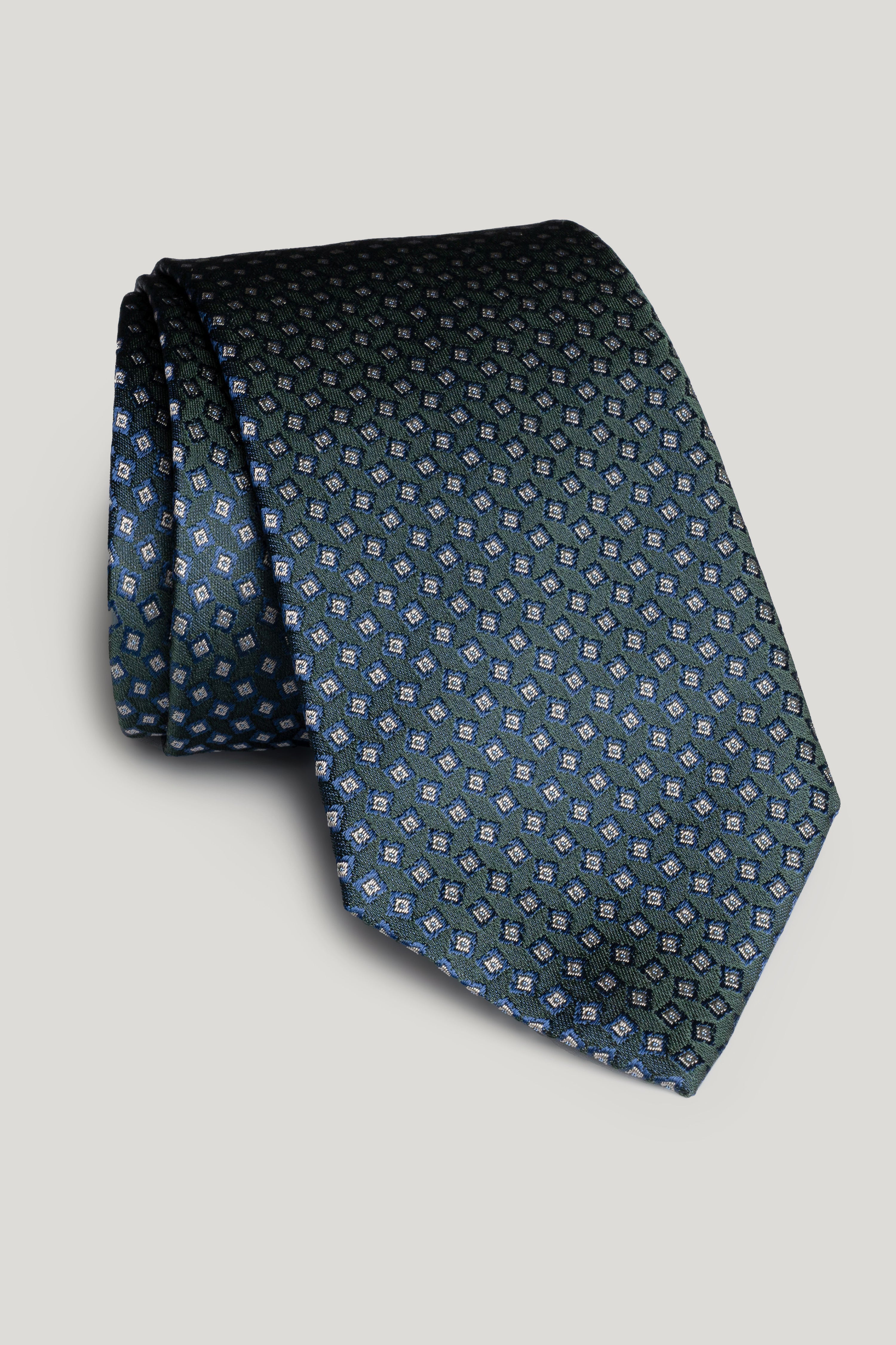 Alt view Green Geoprint Woven Tie