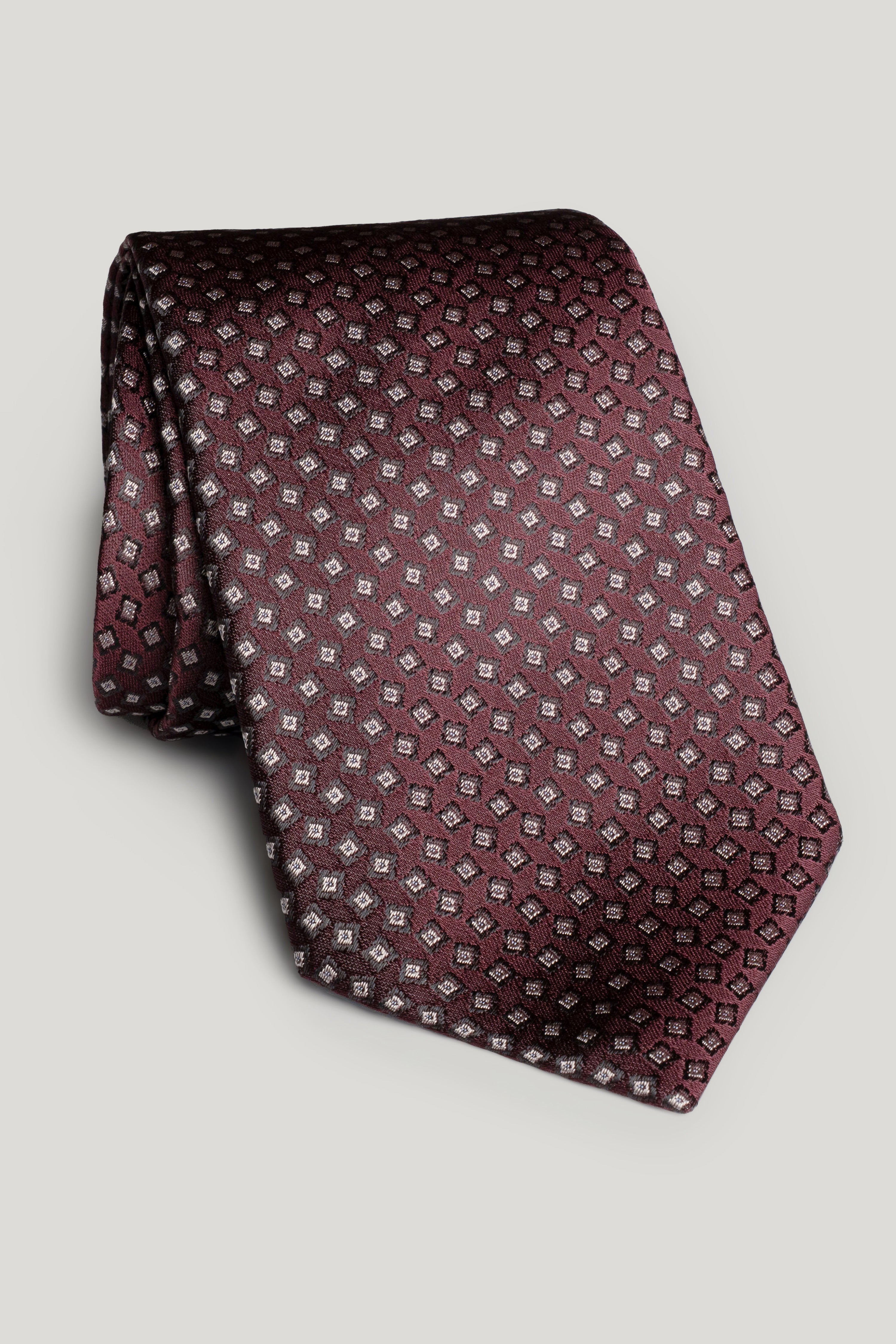 Alt view Wine Geoprint Woven Tie