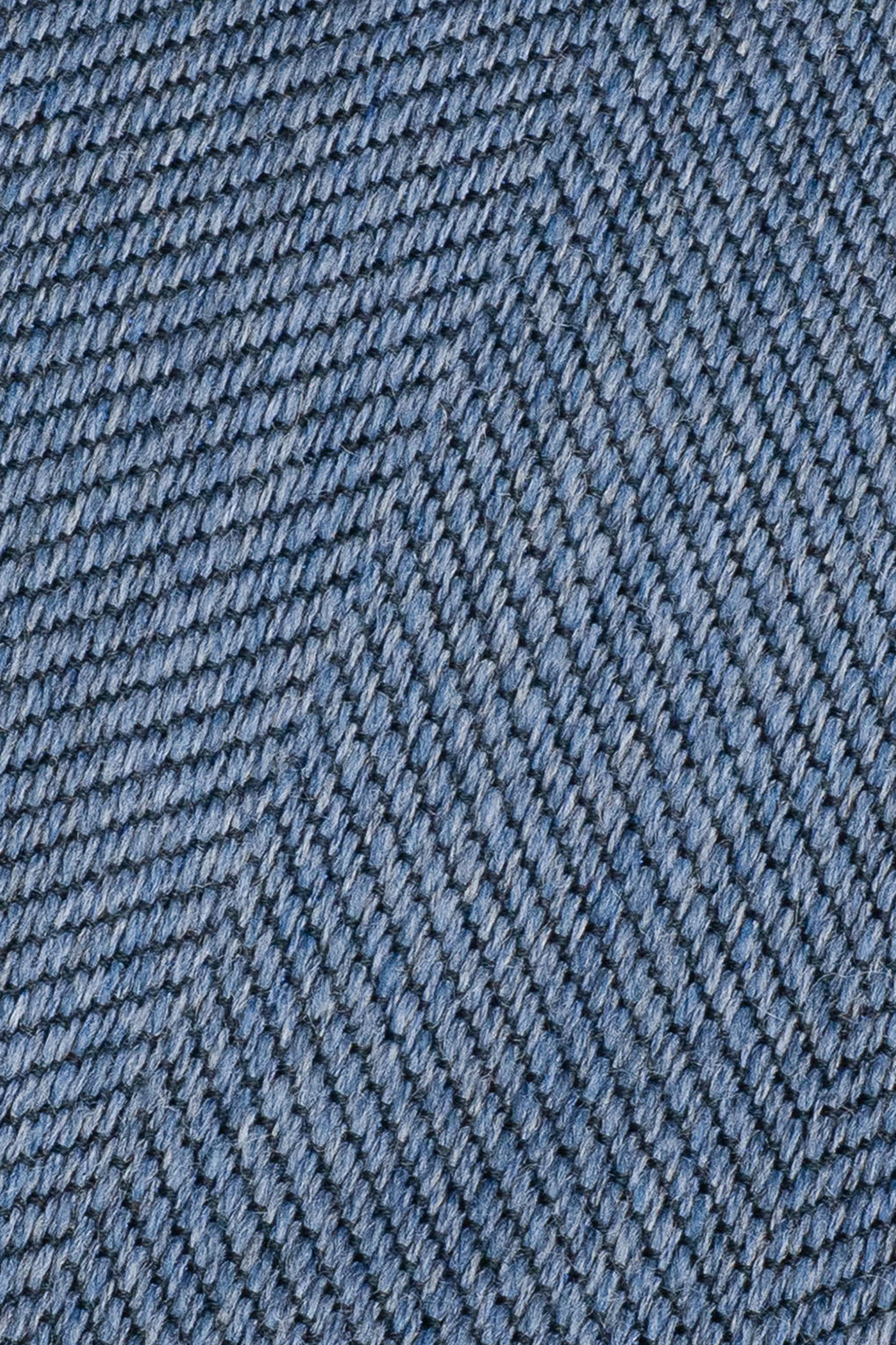 Alt view 1 Blue Herringbone Woven Tie