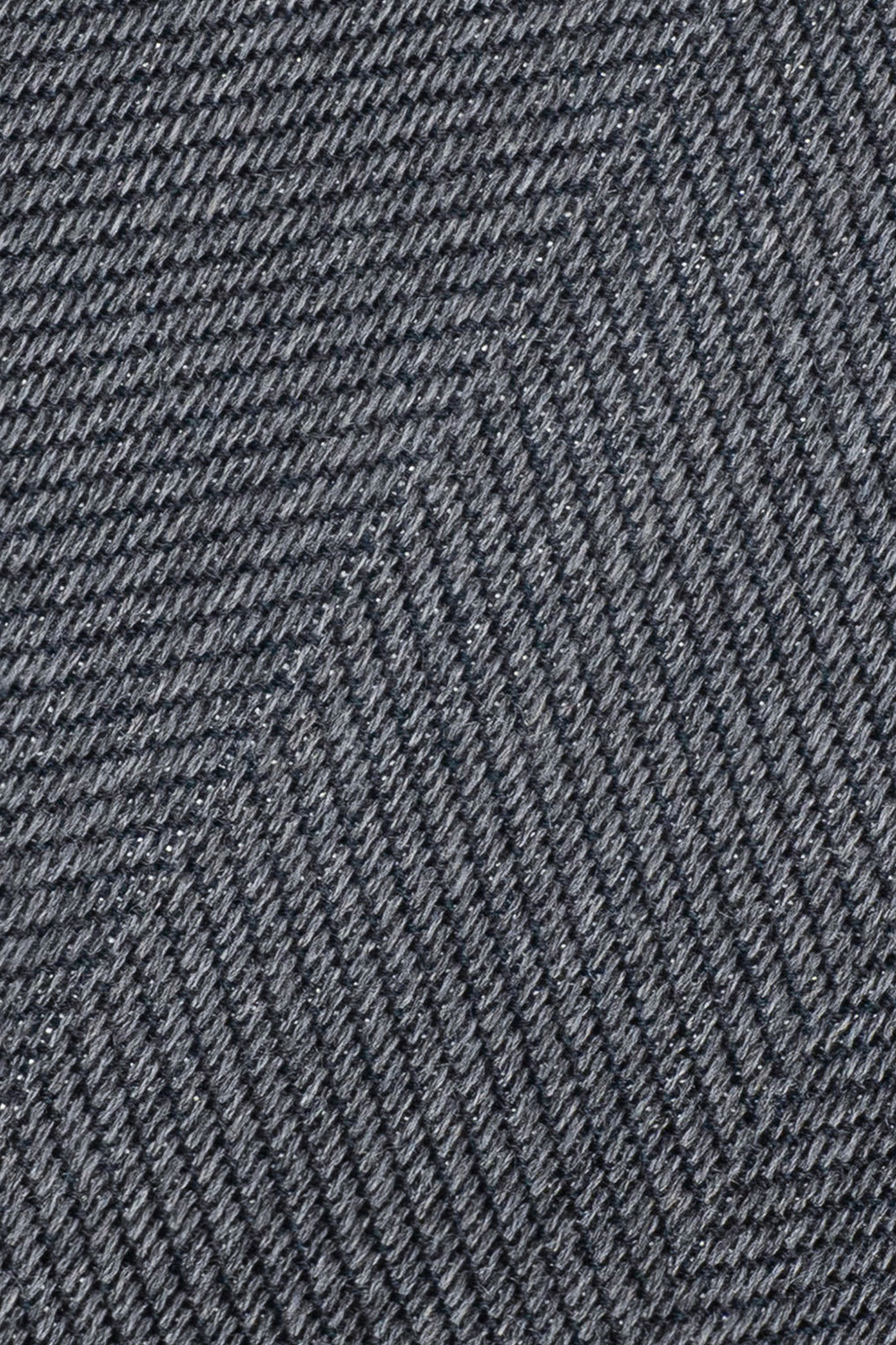 Alt view 1 Grey Herringbone Woven Tie