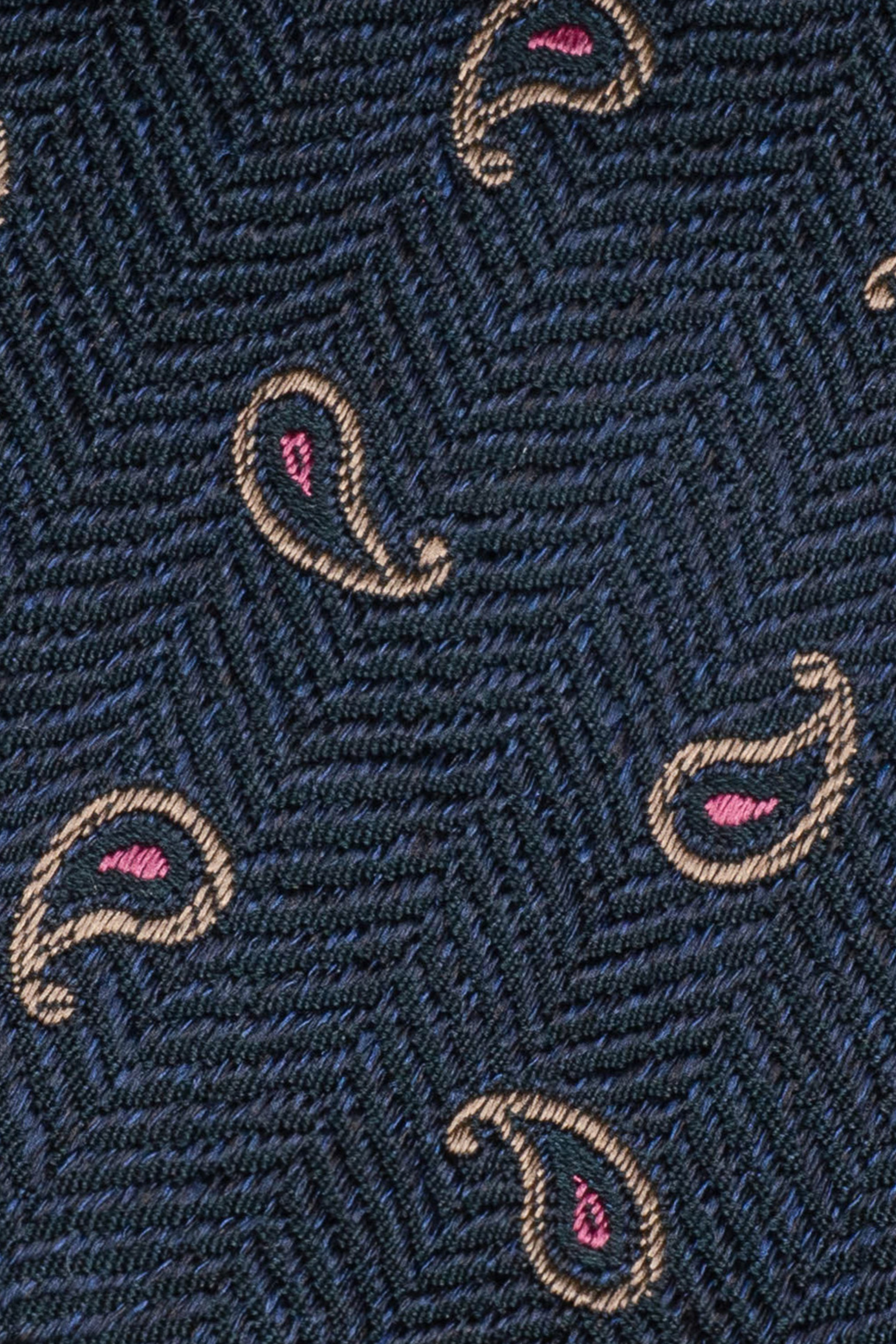 Alt view 1 Navy Paisley Woven Tie