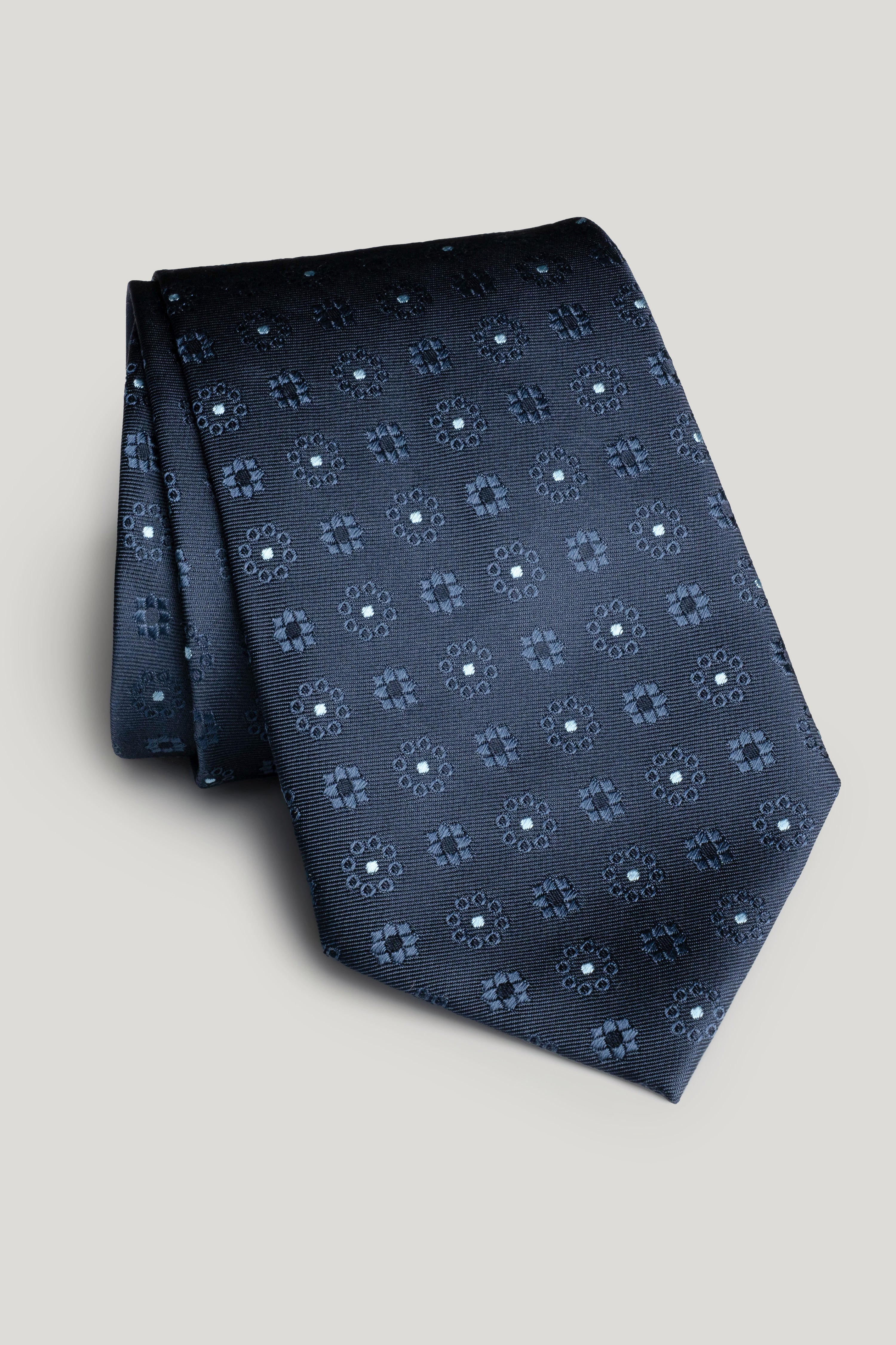 Alt view Navy Geoprint Woven Tie