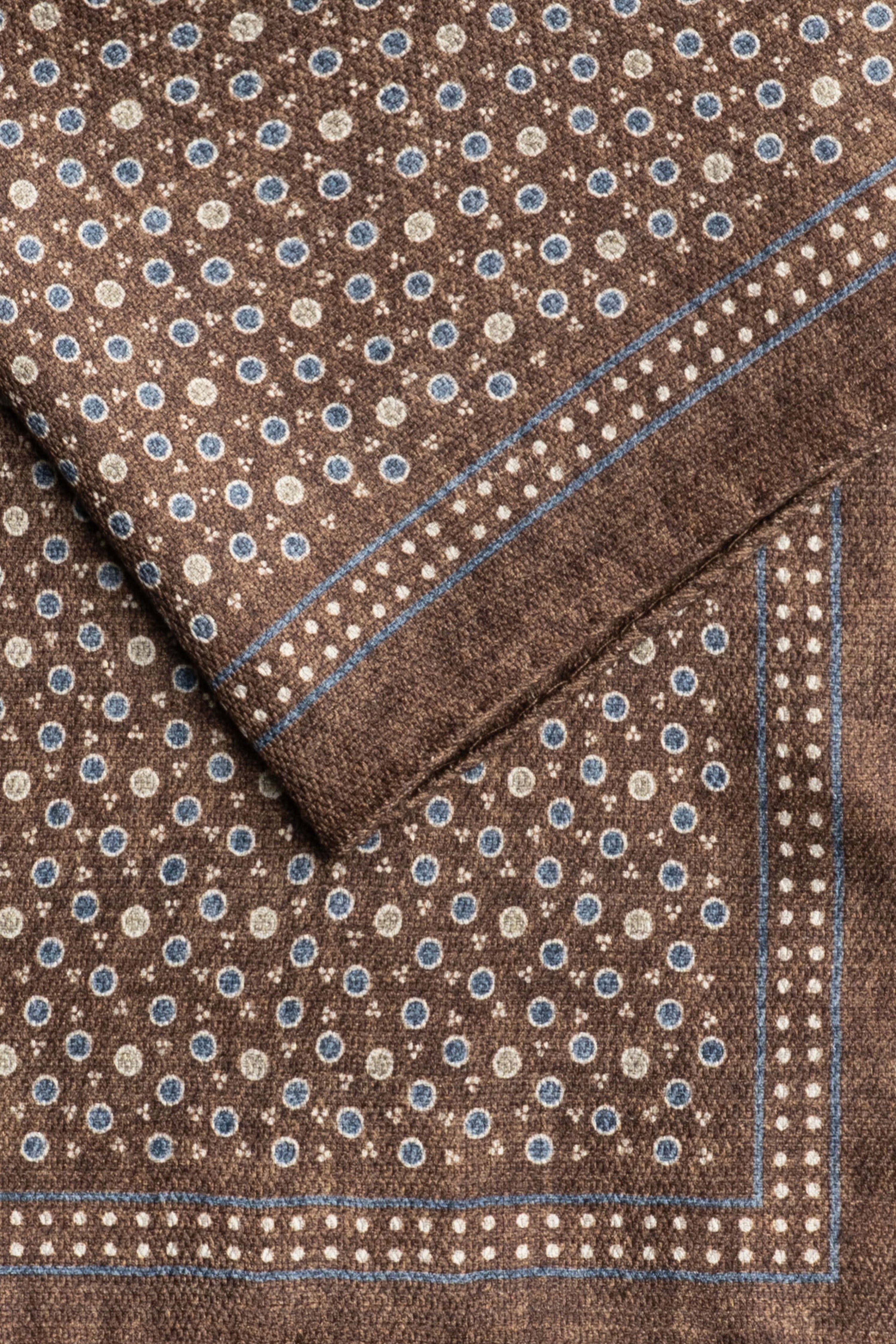 Alt view 1 Brown Printed Pocket Square