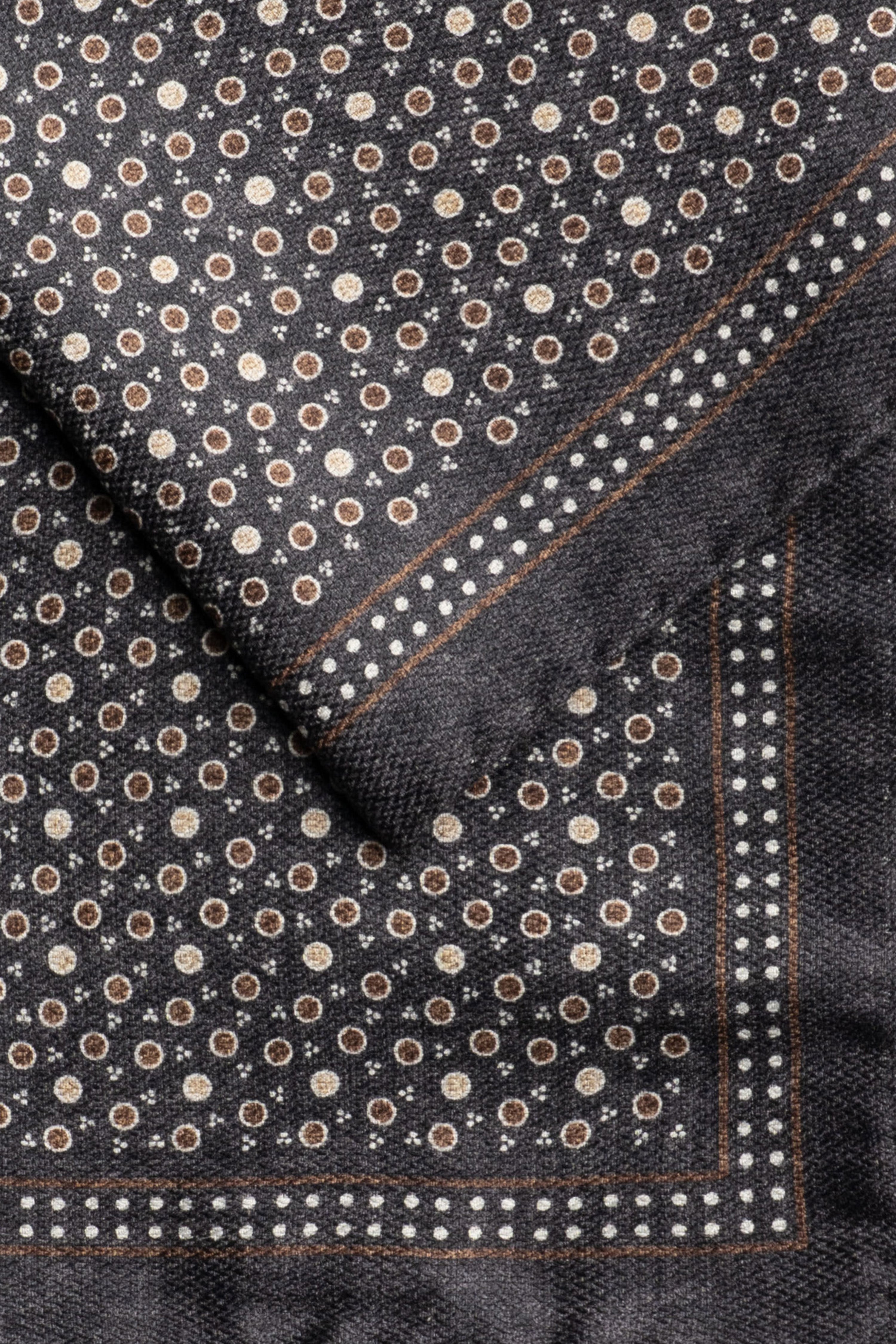 Alt view 1 Navy Printed Pocket Square