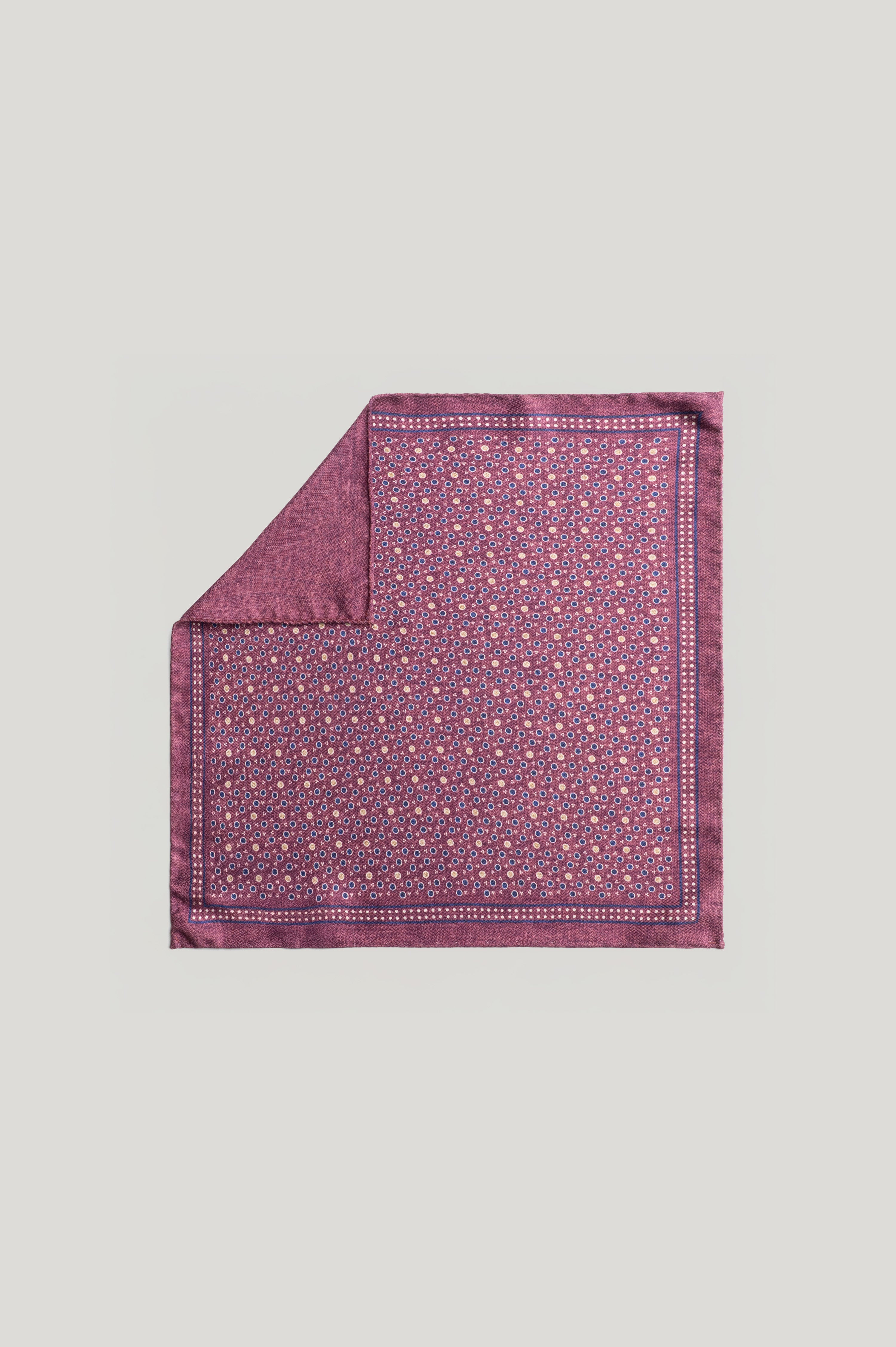 Alt view Purple Paisley Pocket Square