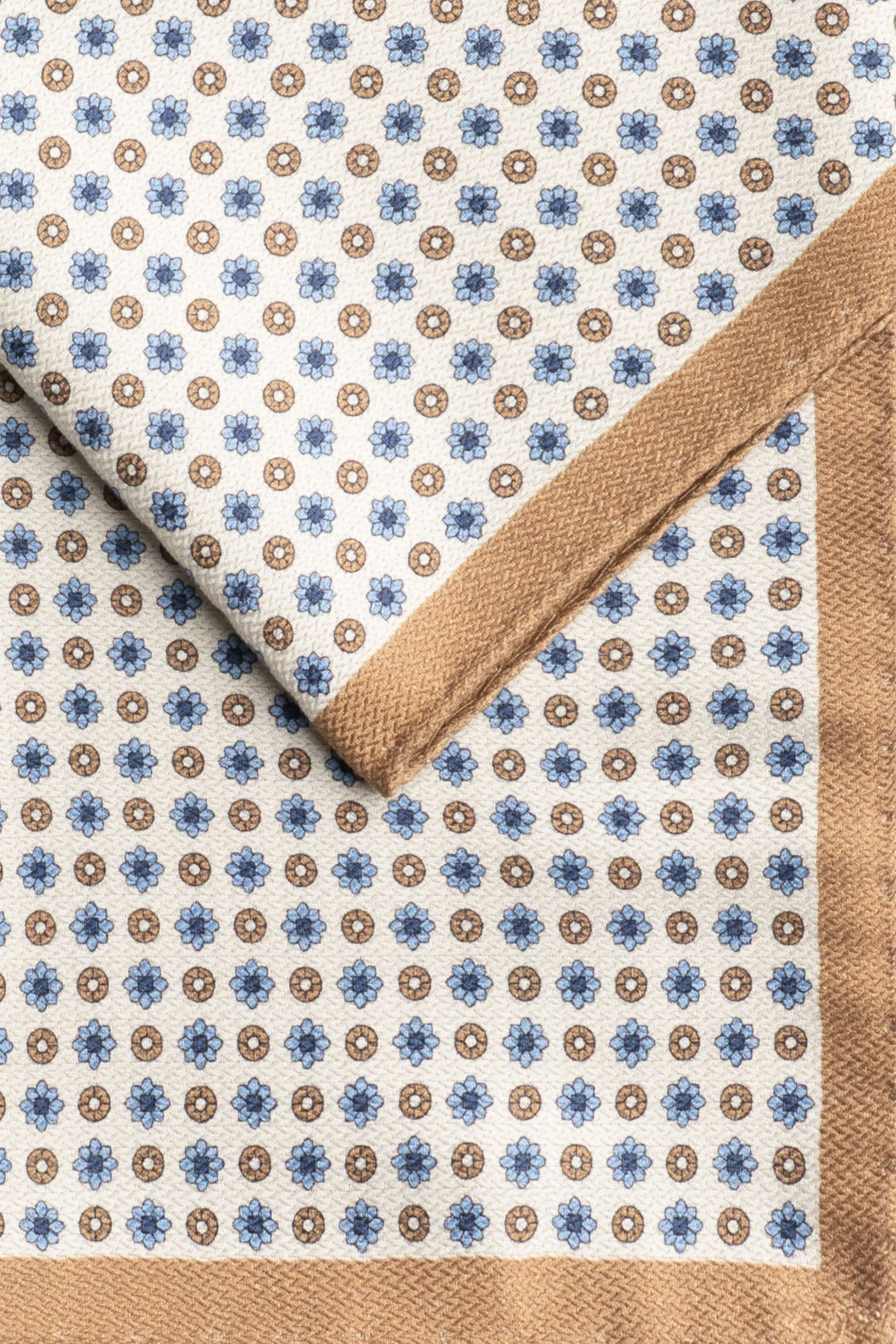 Alt view 1 Sand Geoprint Pocket Square