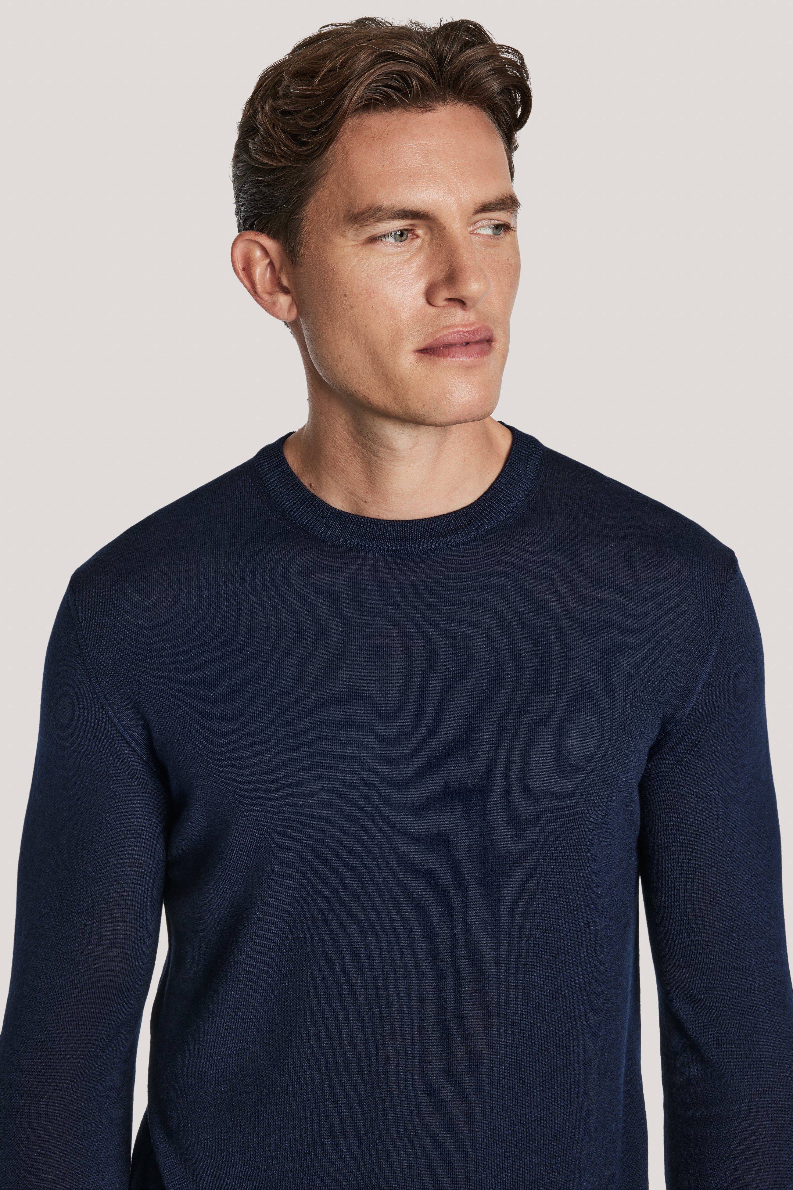 Alt view 1 Navy Long Sleeve Crew Neck