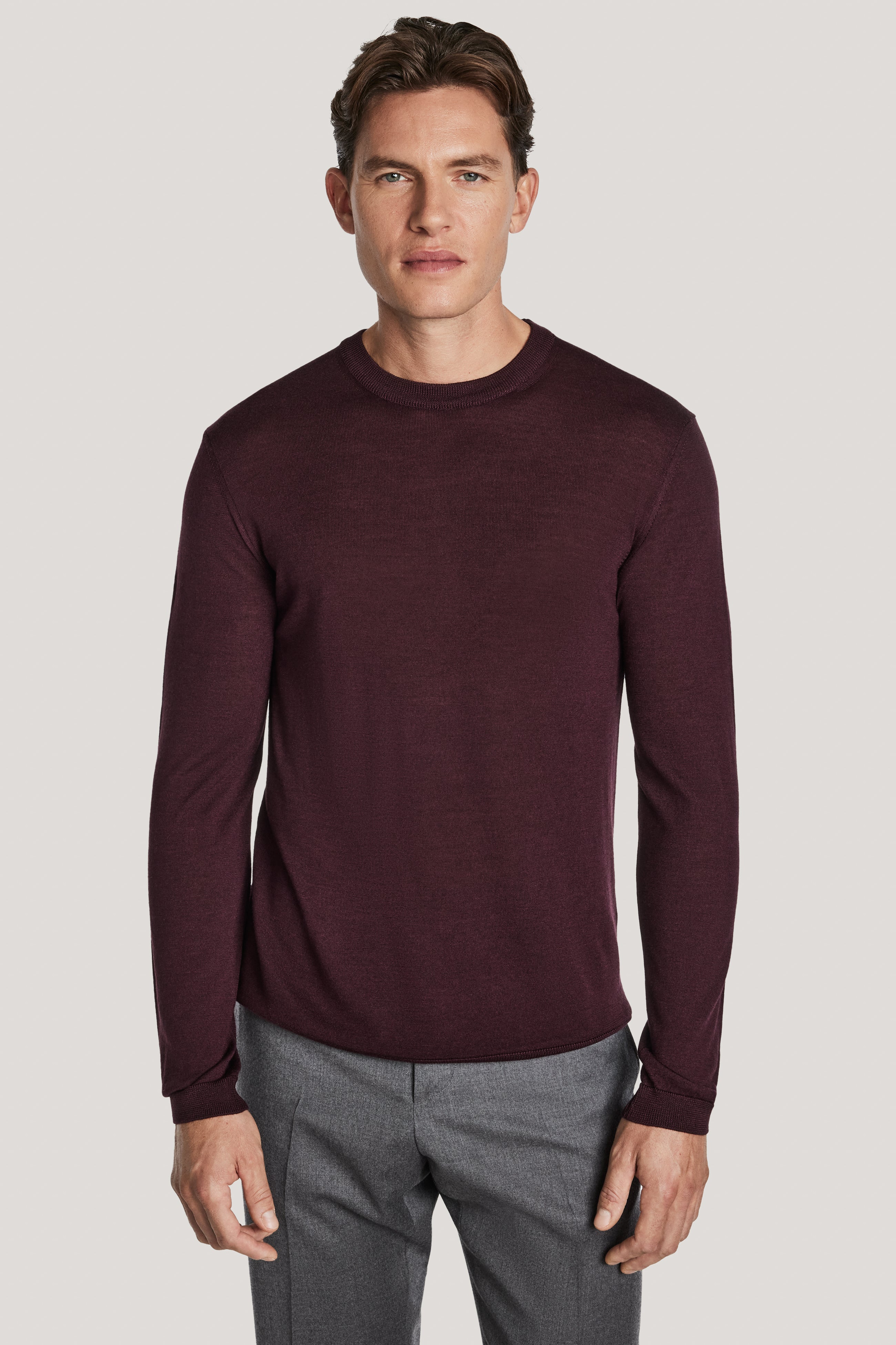 Alt view Wine Long Sleeve Crew Neck