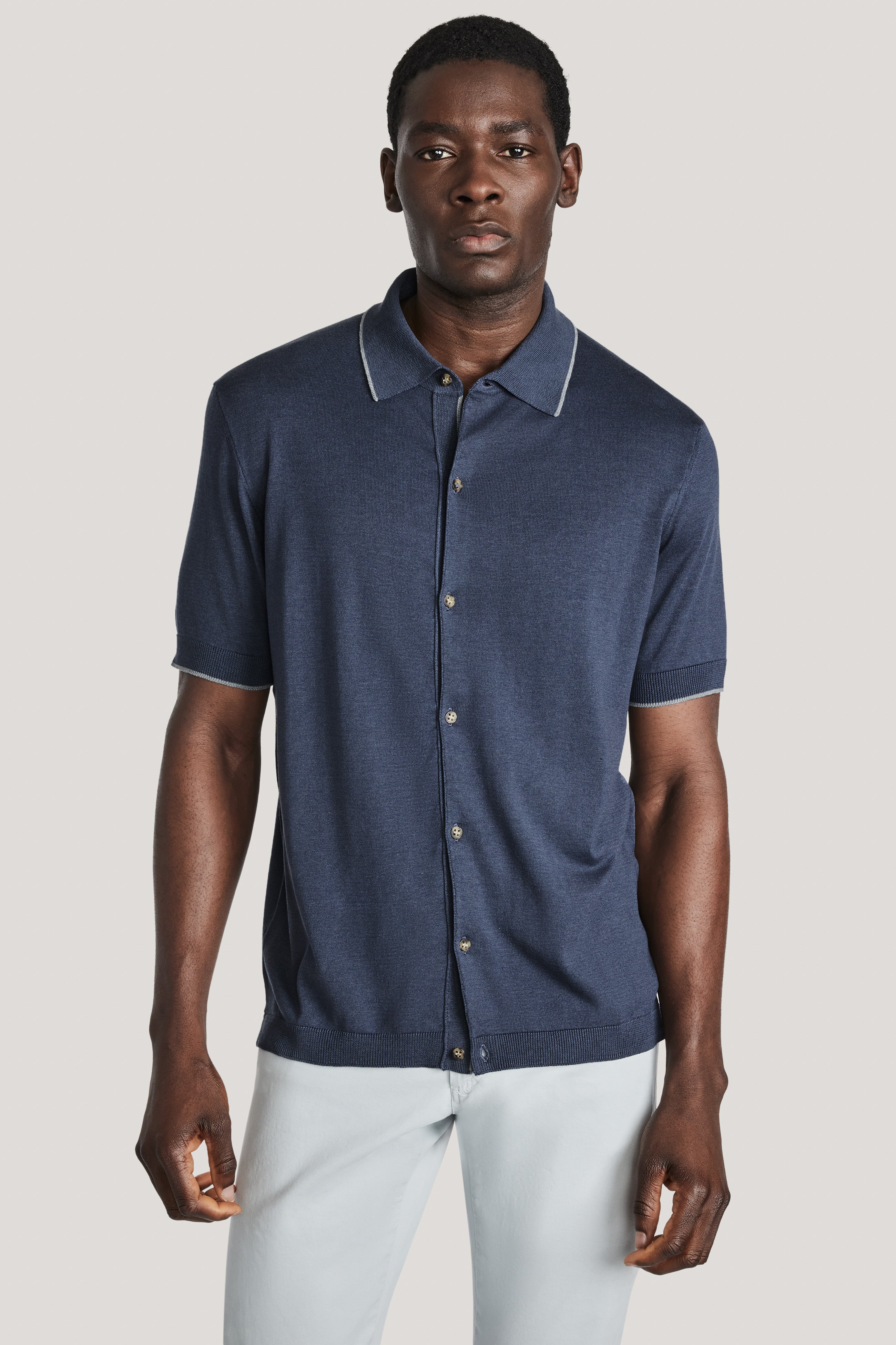 Setico Harrison Dark Blue SetiCo Button Sweater – Jack Victor