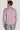 Man wearing lilac crew neck sweater with long sleeves, shown from back view.