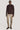 Classic Merino Brown Quarter Zip Polo