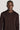 Classic Merino Brown Quarter Zip Polo