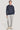 Cotton Cashmere Navy Hooded Sweatshirt