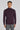 Alt view 1 Beaudry Wool, Silk and Cashmere Mock Neck Sweater in Plum
