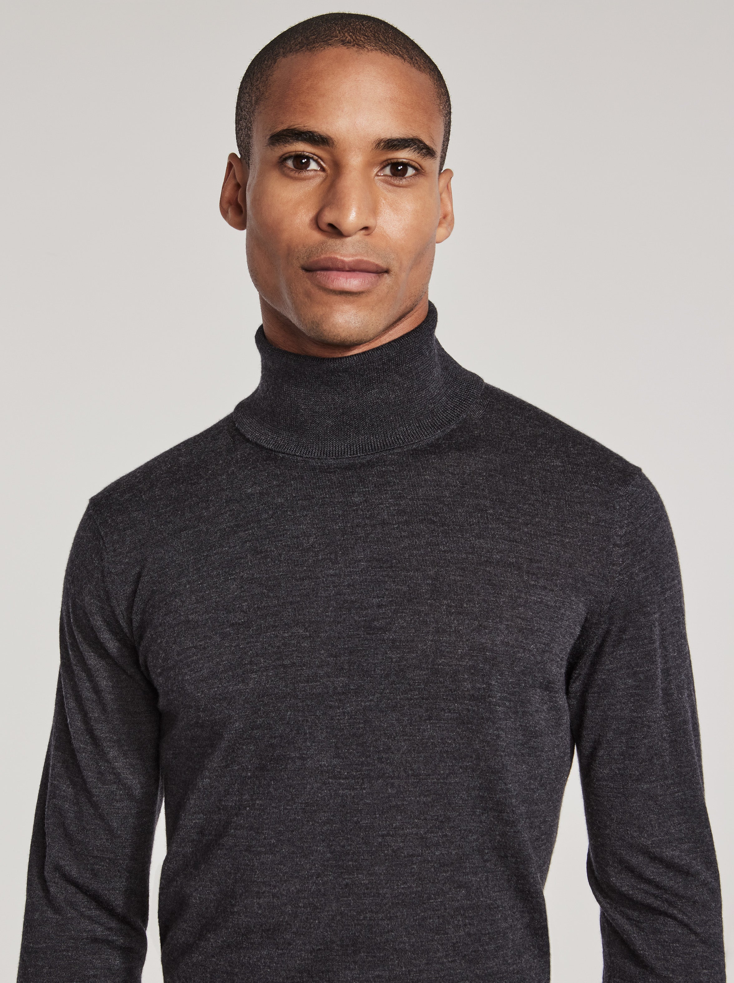 Alt view 1 Charcoal Roll Neck