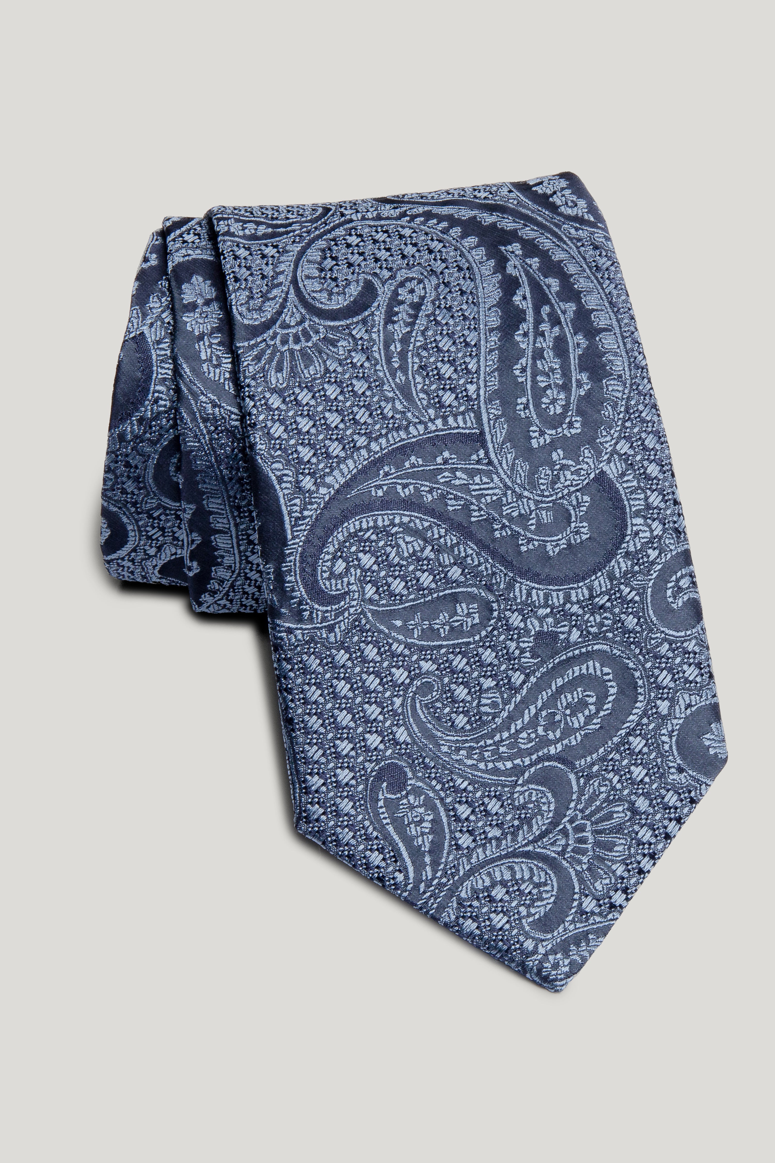 Alt view Blue Paisley Tie