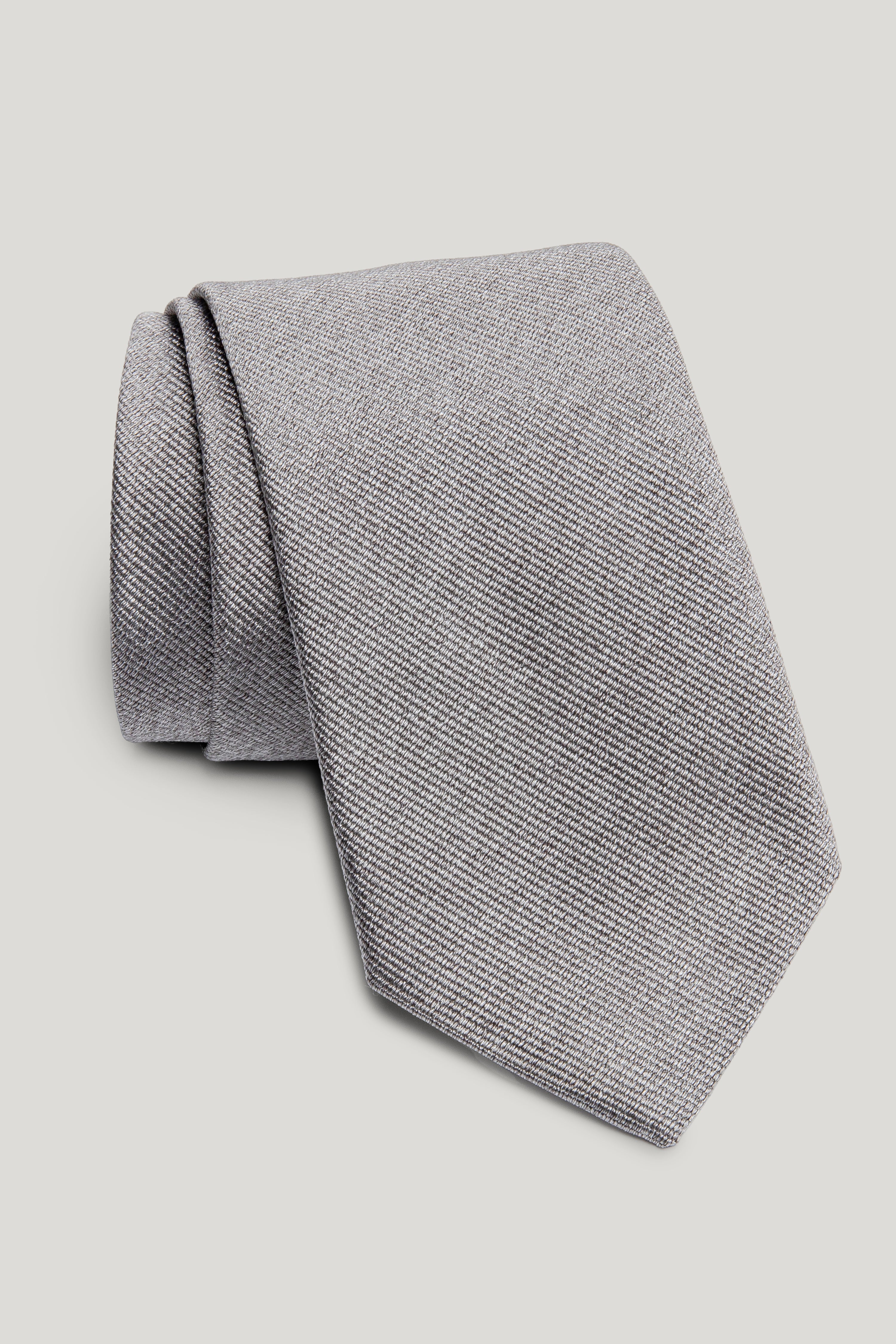 Alt view Grey Solid Tie