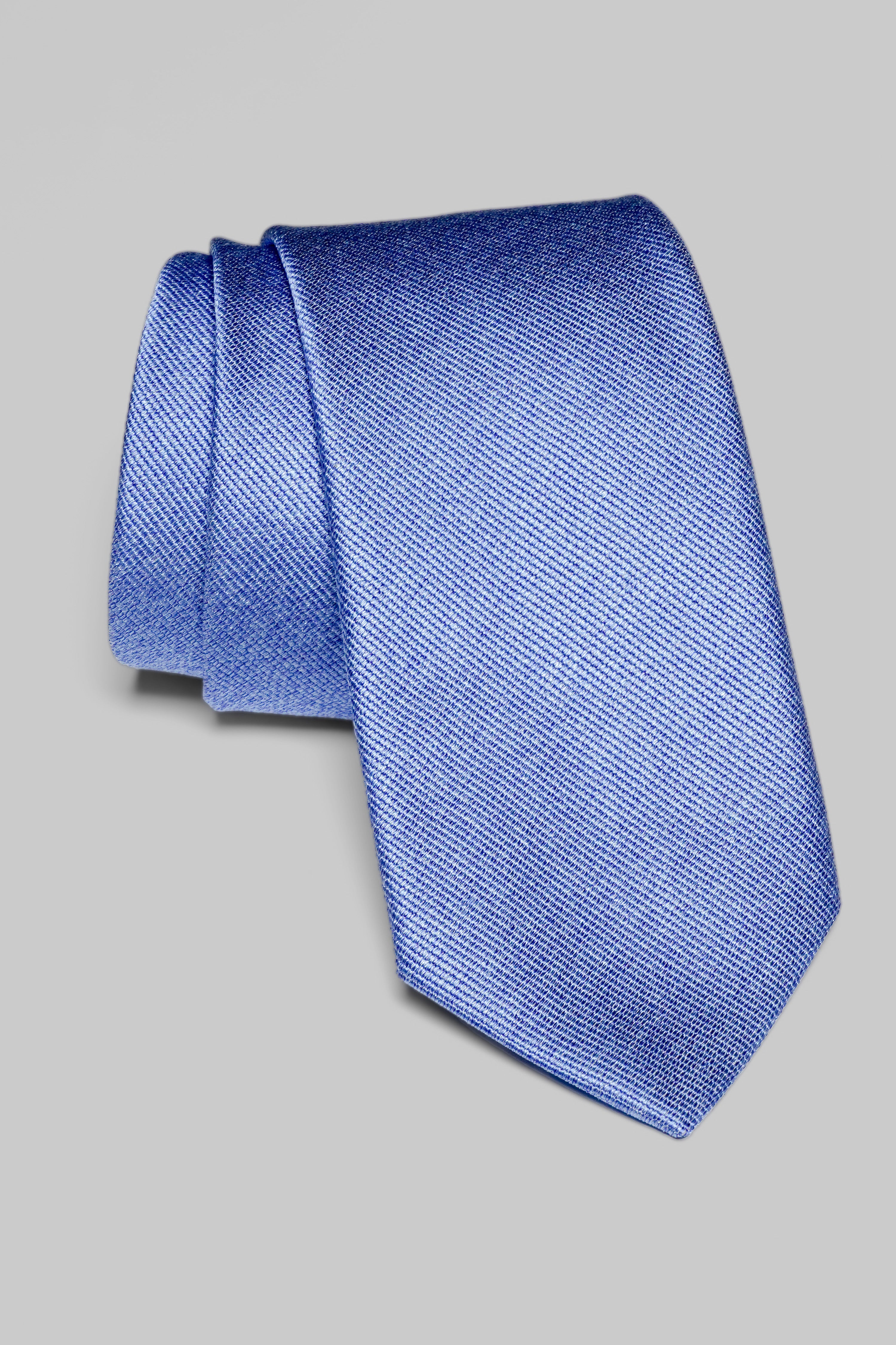 Vue alternative Bowman cravate tissée unie en bleu palais
