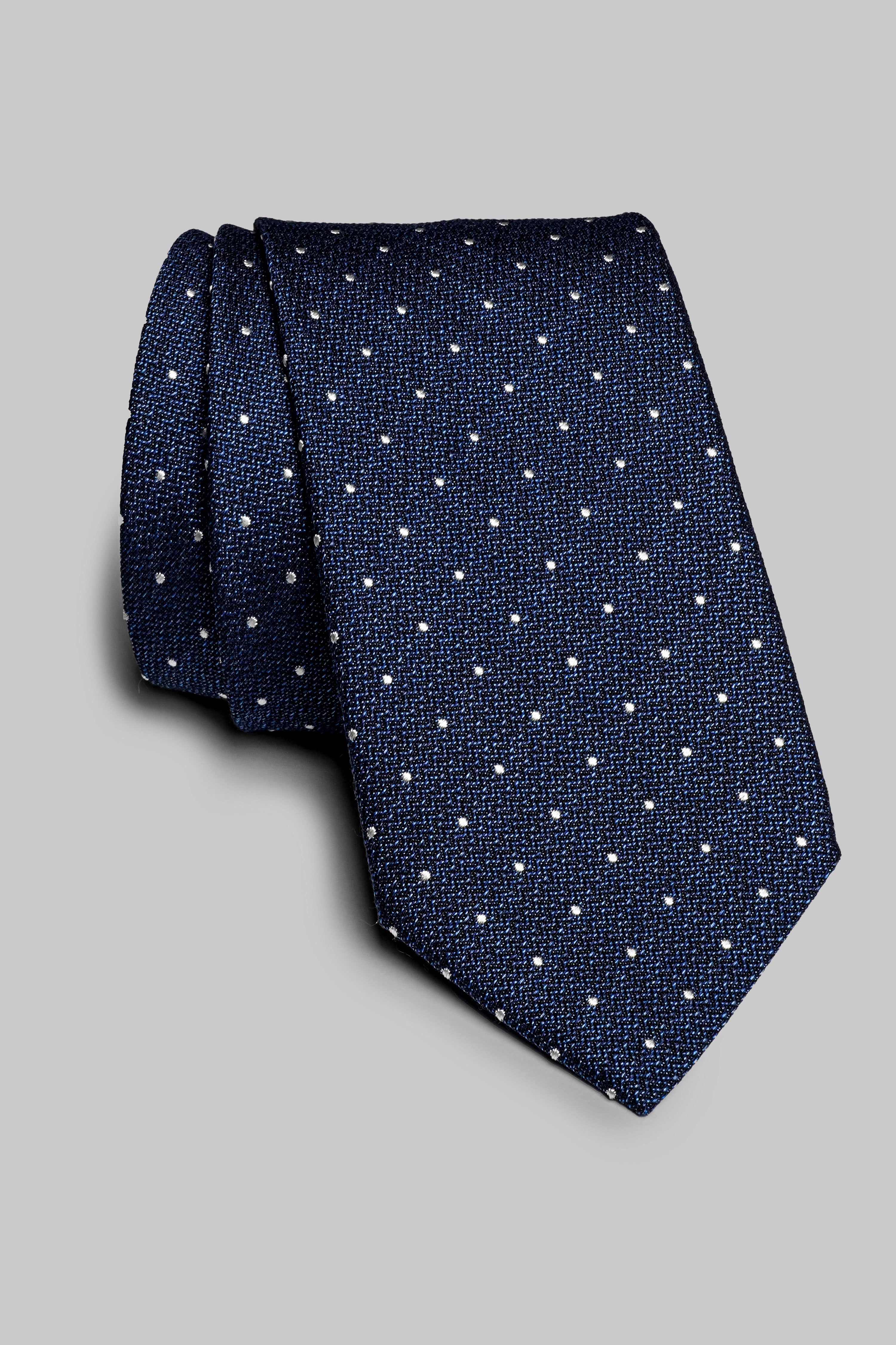 Vue alternative Pindot cravate tissée en bleu palais
