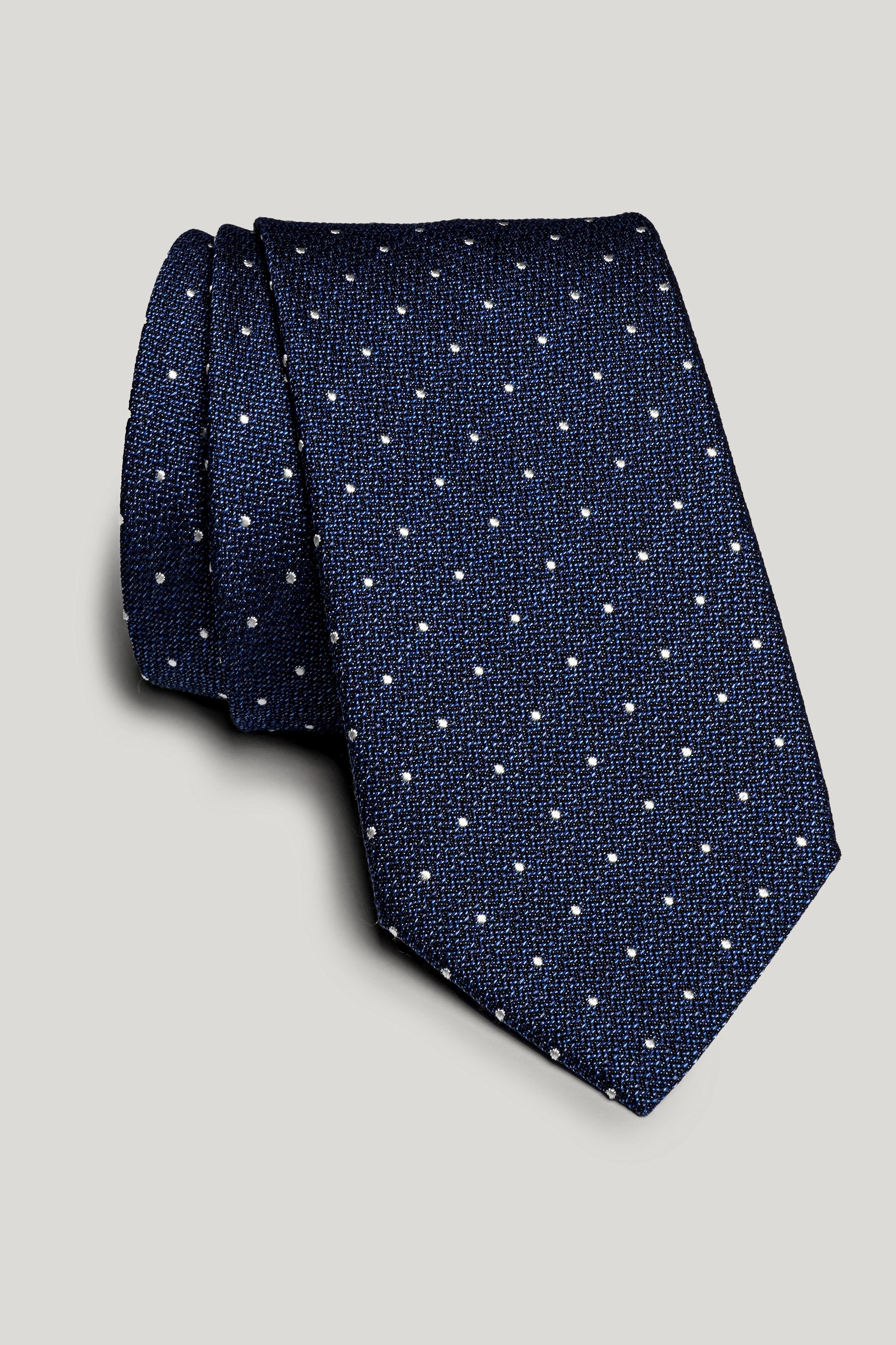Alt view Palace Blue Pindot Tie