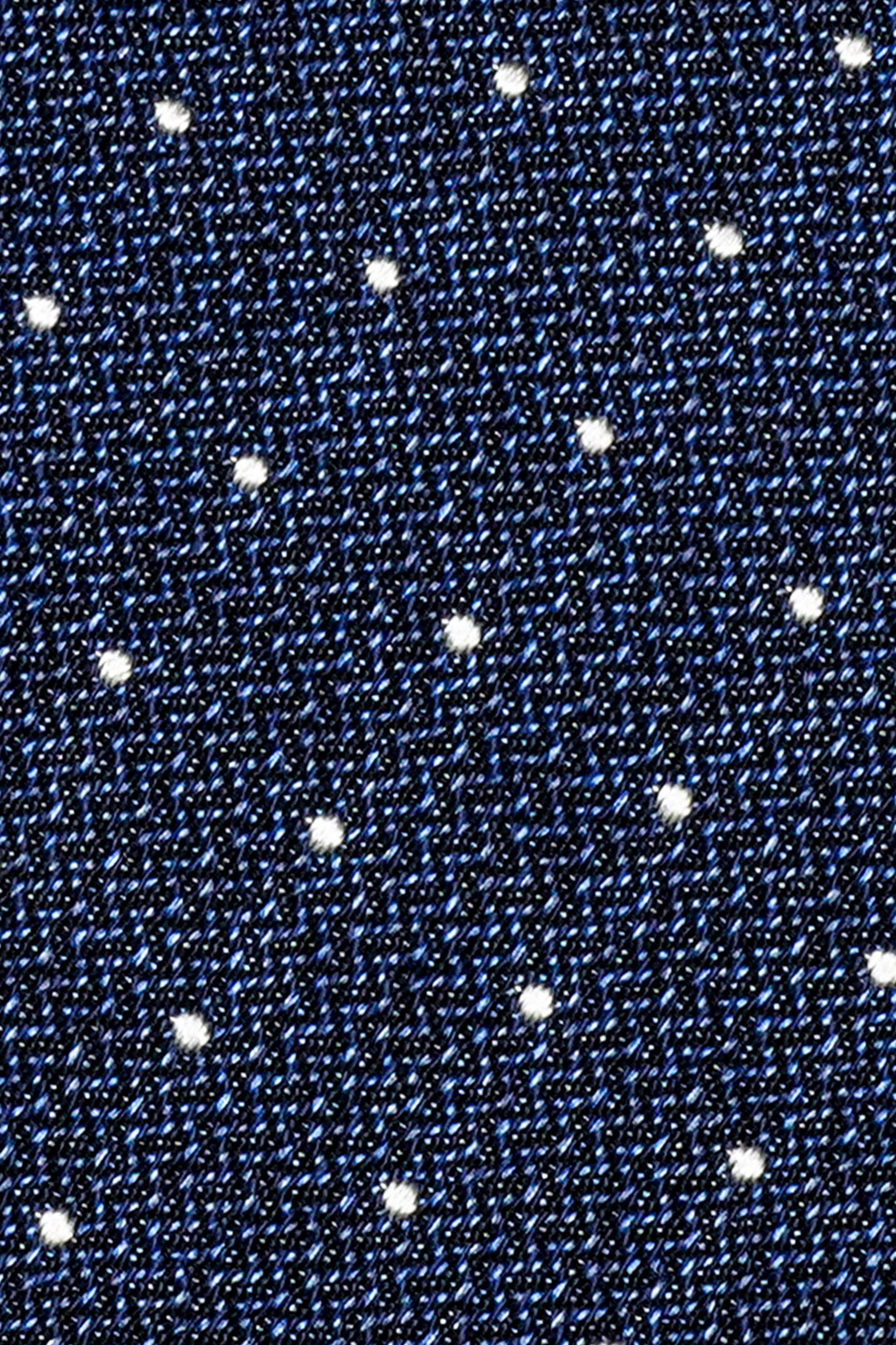 Pindot Palace Blue Pindot Tie - Cotton, Wool, and Silk | Jack Victor