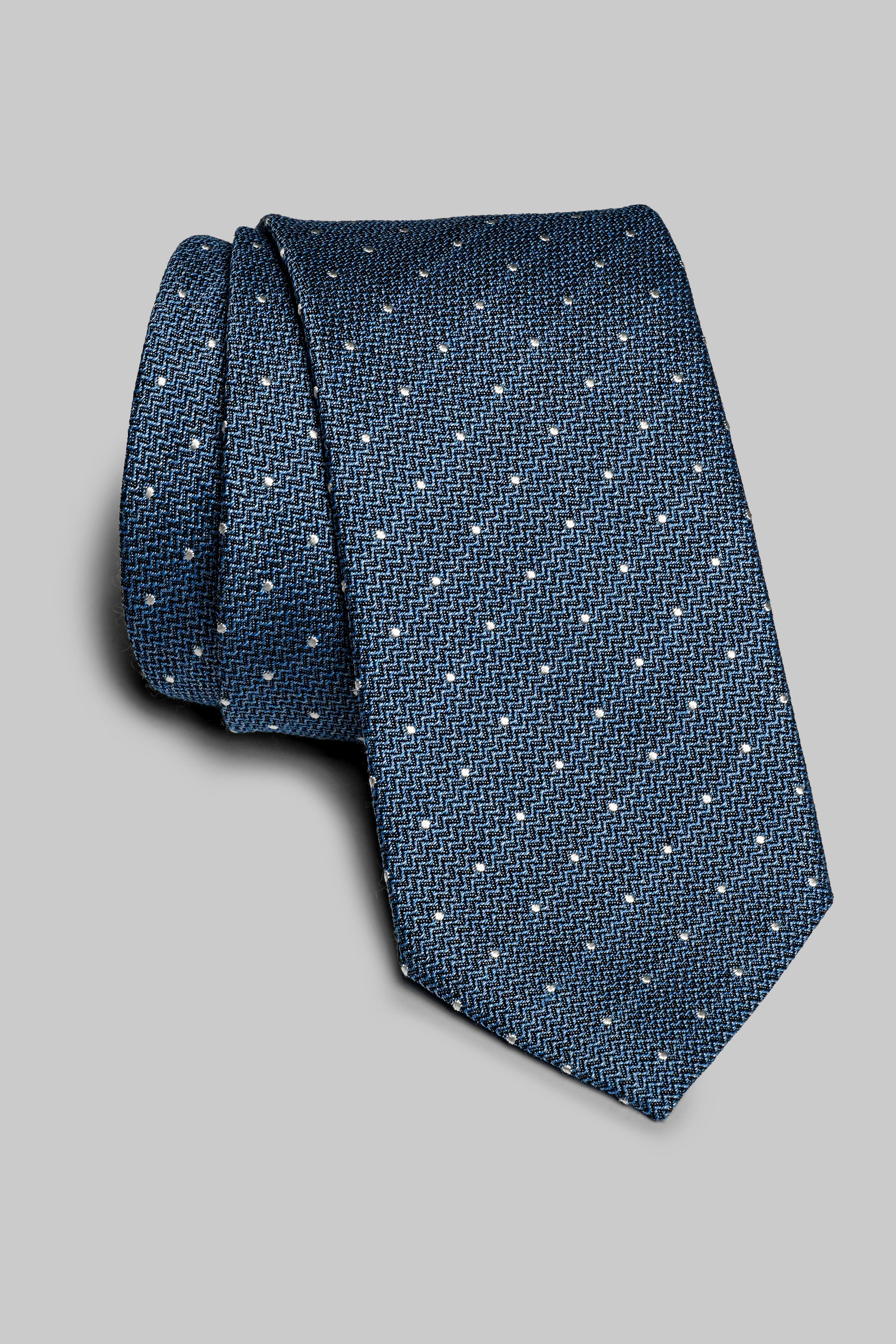 Vue alternative Pindot cravate tissée en bleu ciel