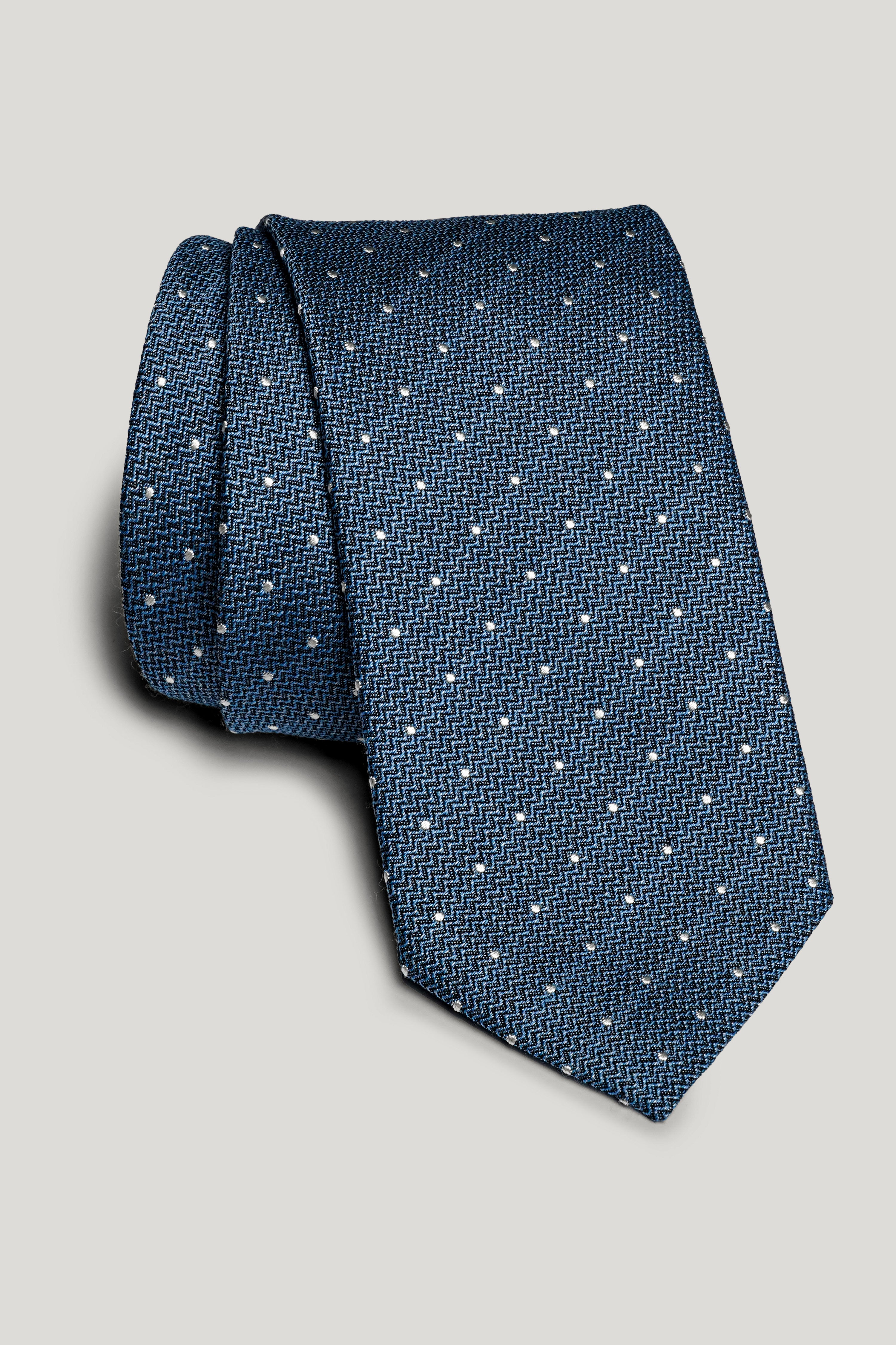 Alt view Sky Blue Pindot Tie
