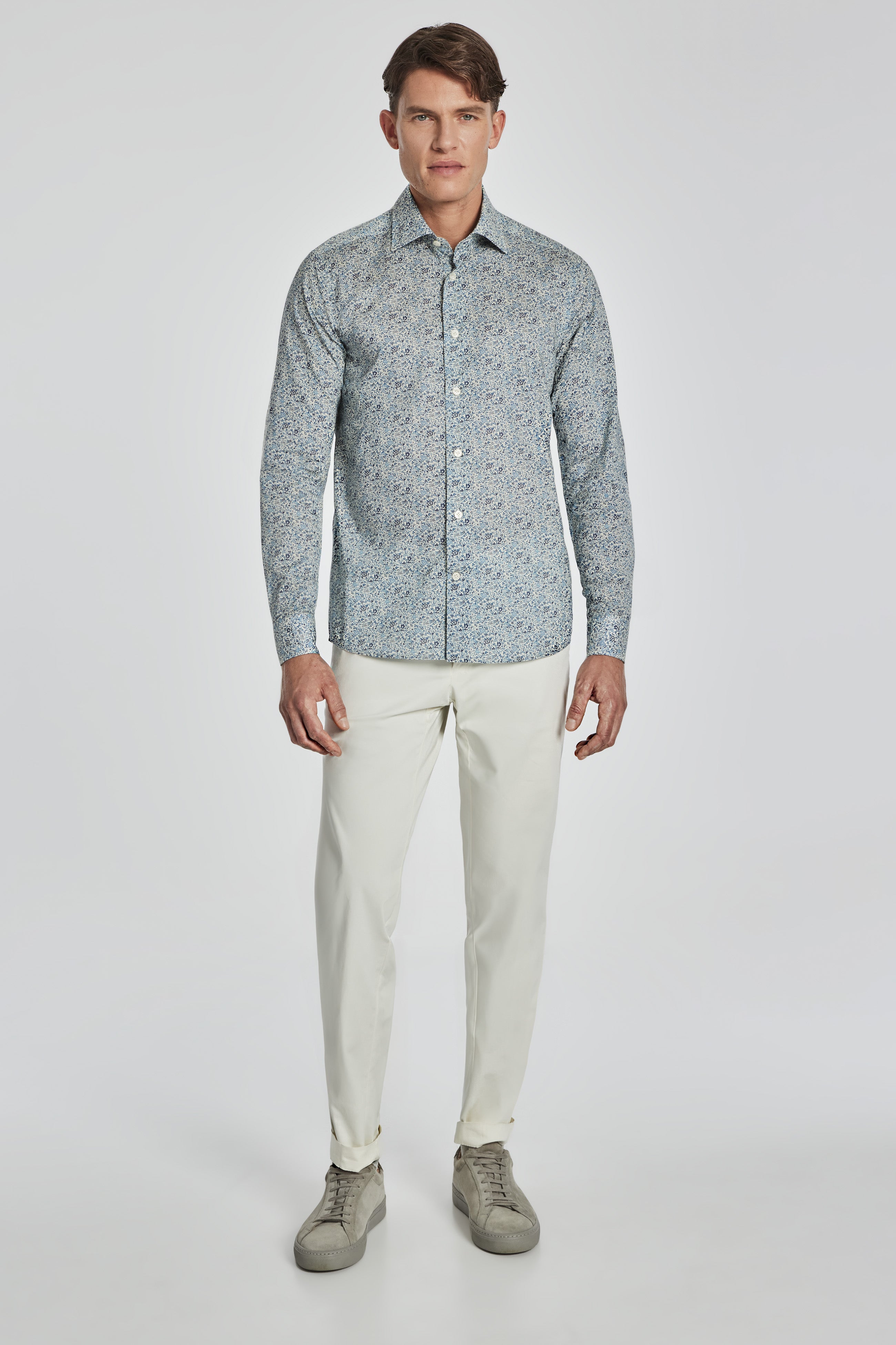 Vue alternative 2 Grayland chemise en coton à imprimé floral en bleu marine