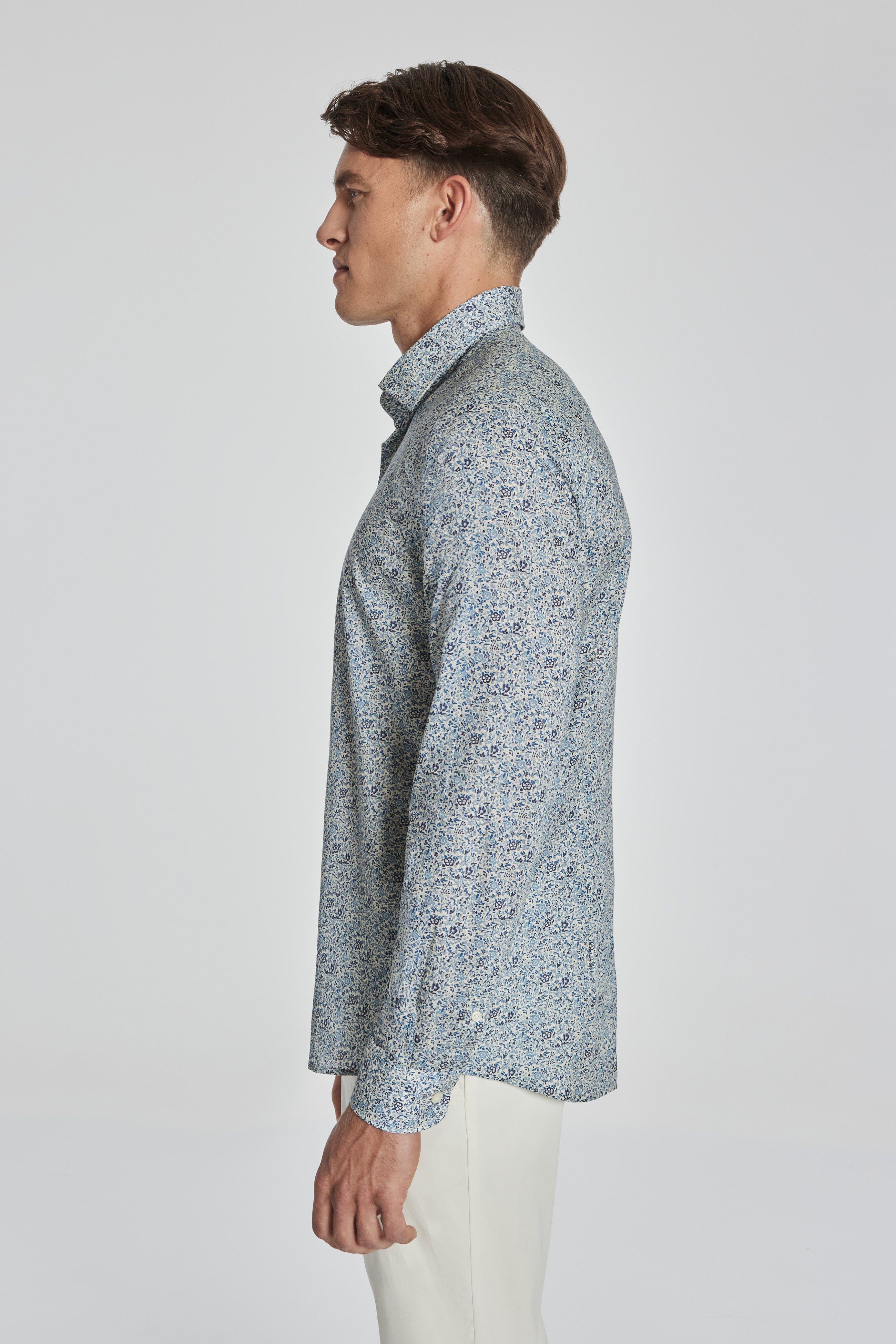 Vue alternative 3 Grayland chemise en coton à imprimé floral en bleu marine