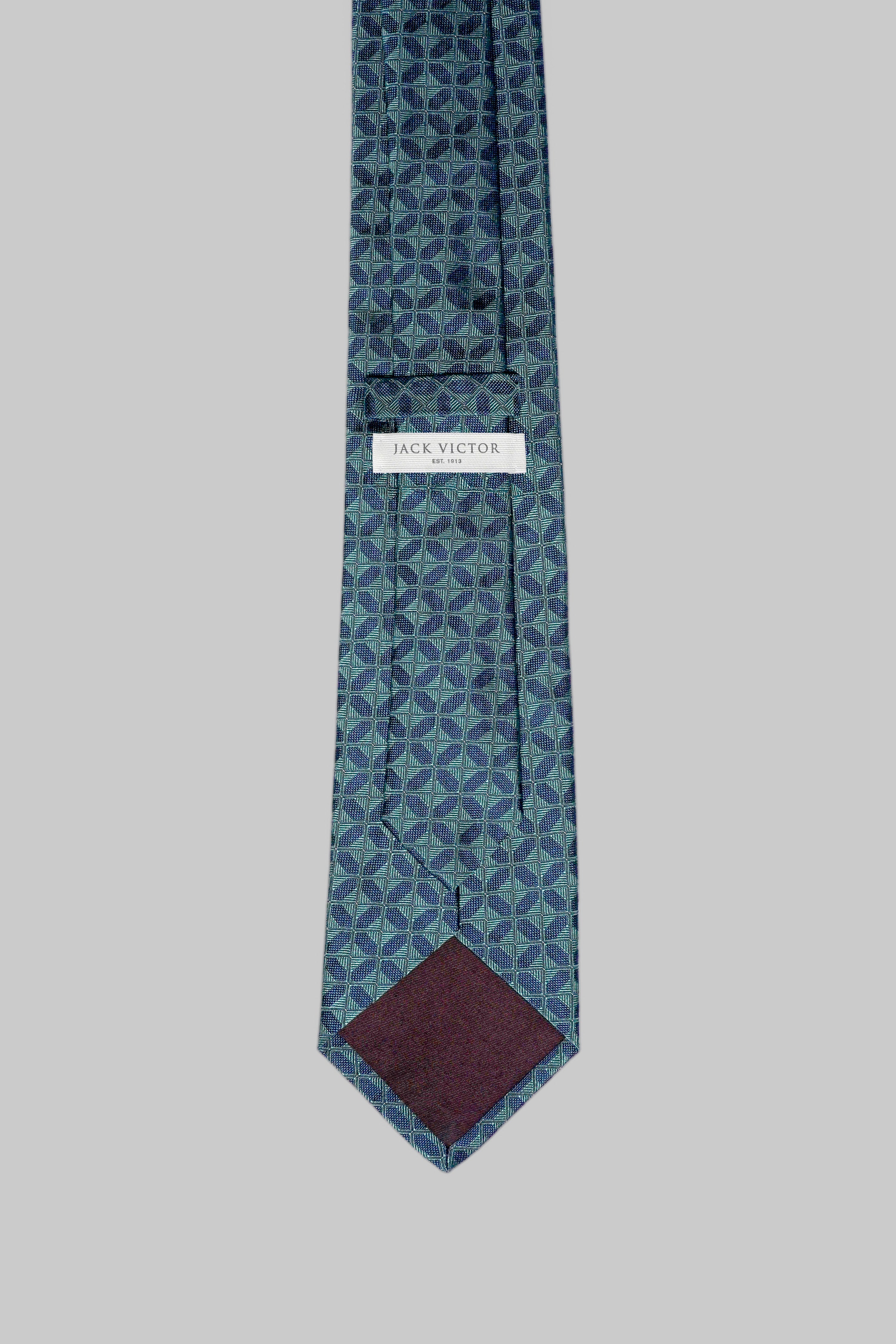 Vue alternative 2 Gordon cravate tissée en bleu sarcelle