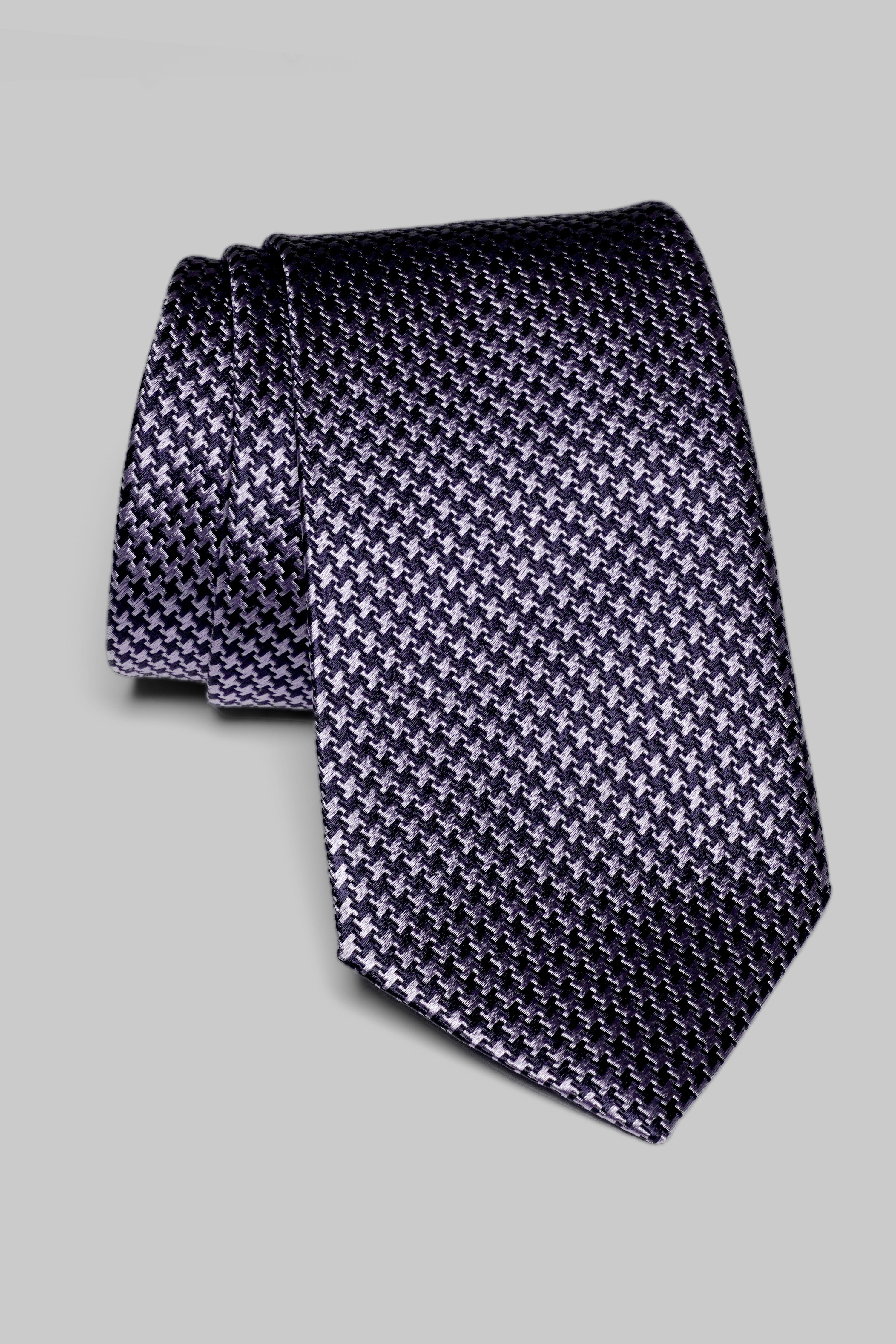 Vue alternative Forden cravate pied-de-poule en violet